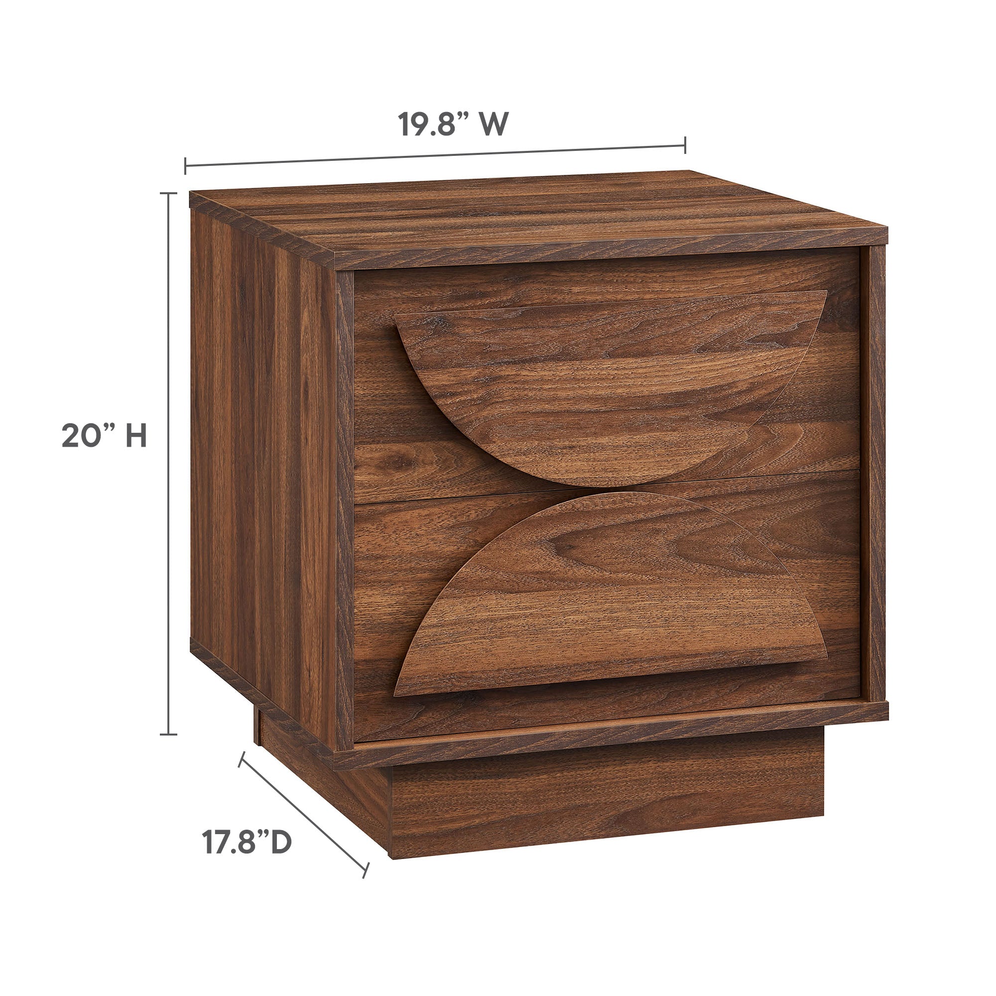 Bulwark 2-Drawer Nightstand by Modway - Best Buy Furniture