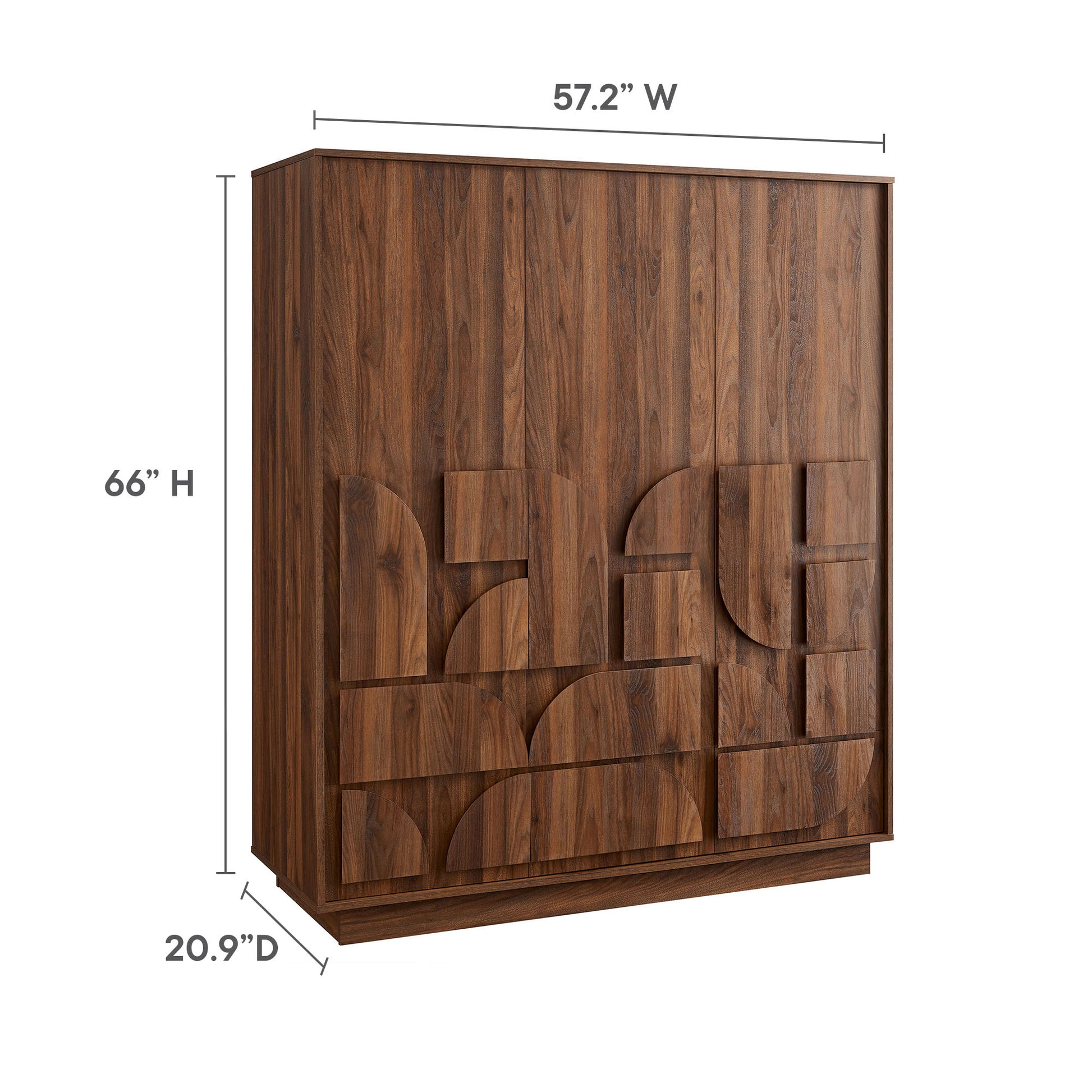 Bulwark 3-Door Wardrobe Closet by Modway - Best Buy Furniture