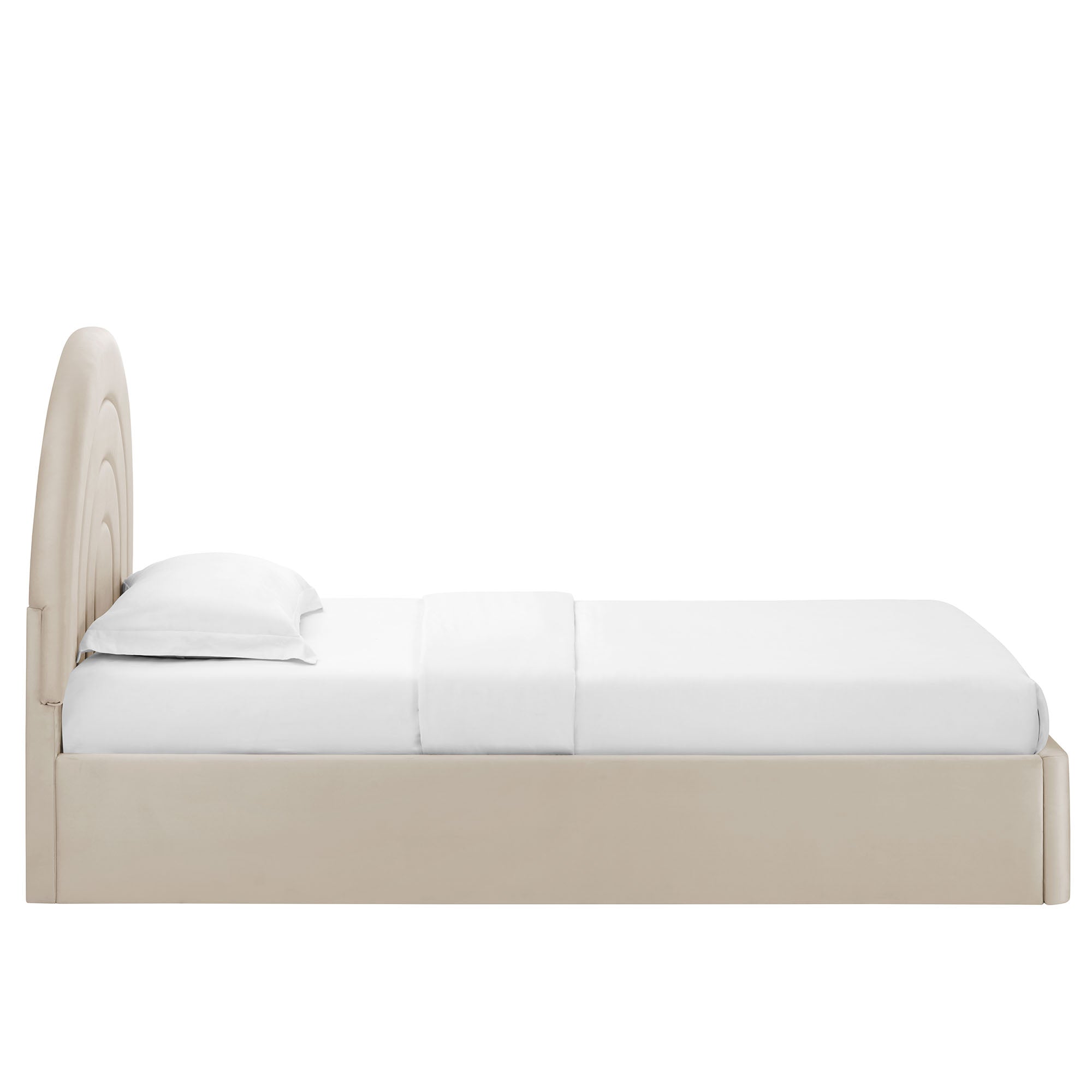Solana Arched Performance Velvet Twin Platform Bed by Modway - Best Buy Furniture