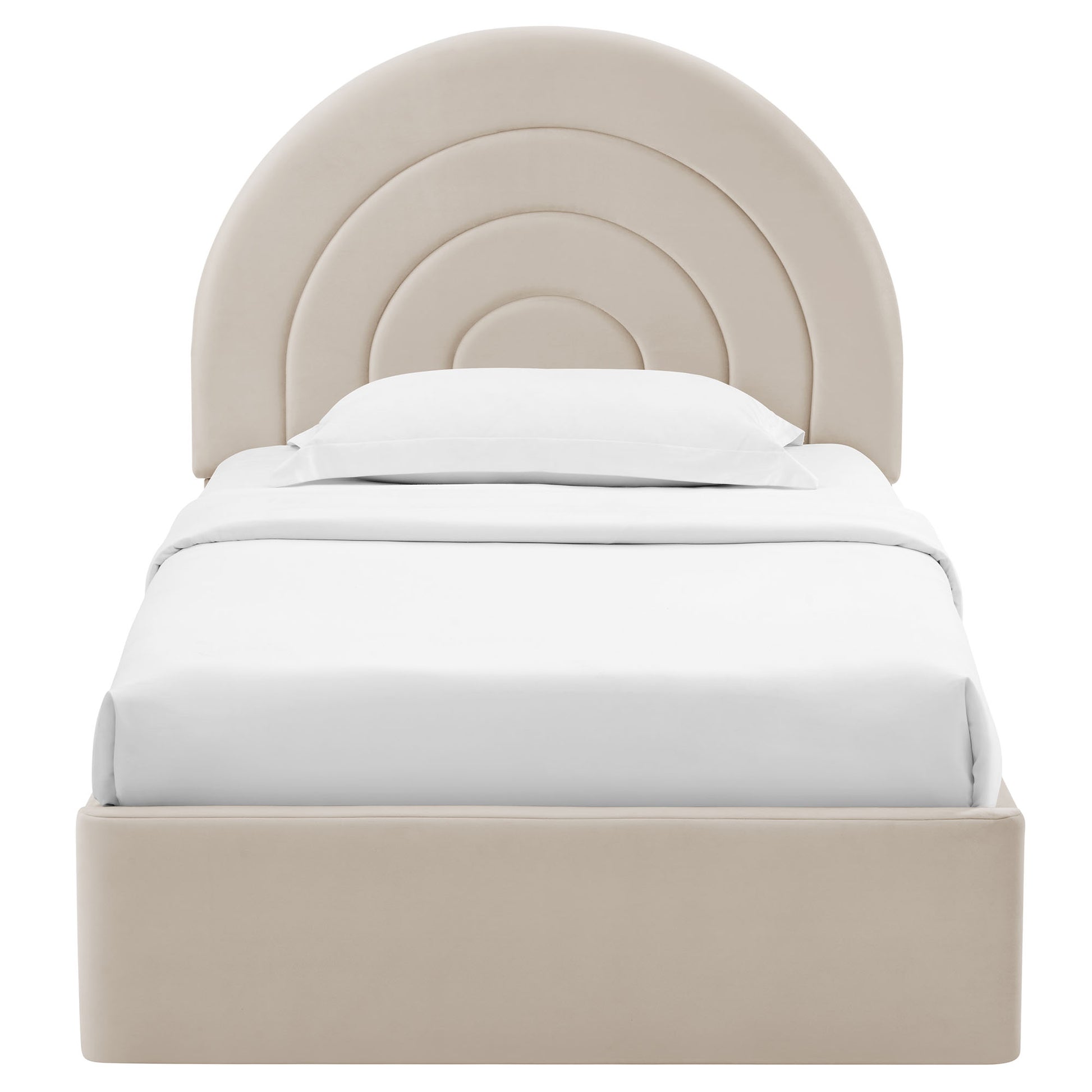 Solana Arched Performance Velvet Twin Platform Bed by Modway - Best Buy Furniture