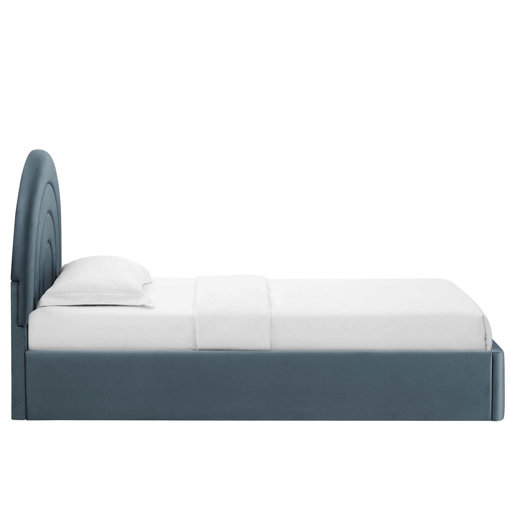 Solana Arched Performance Velvet Twin Platform Bed by Modway - Best Buy Furniture