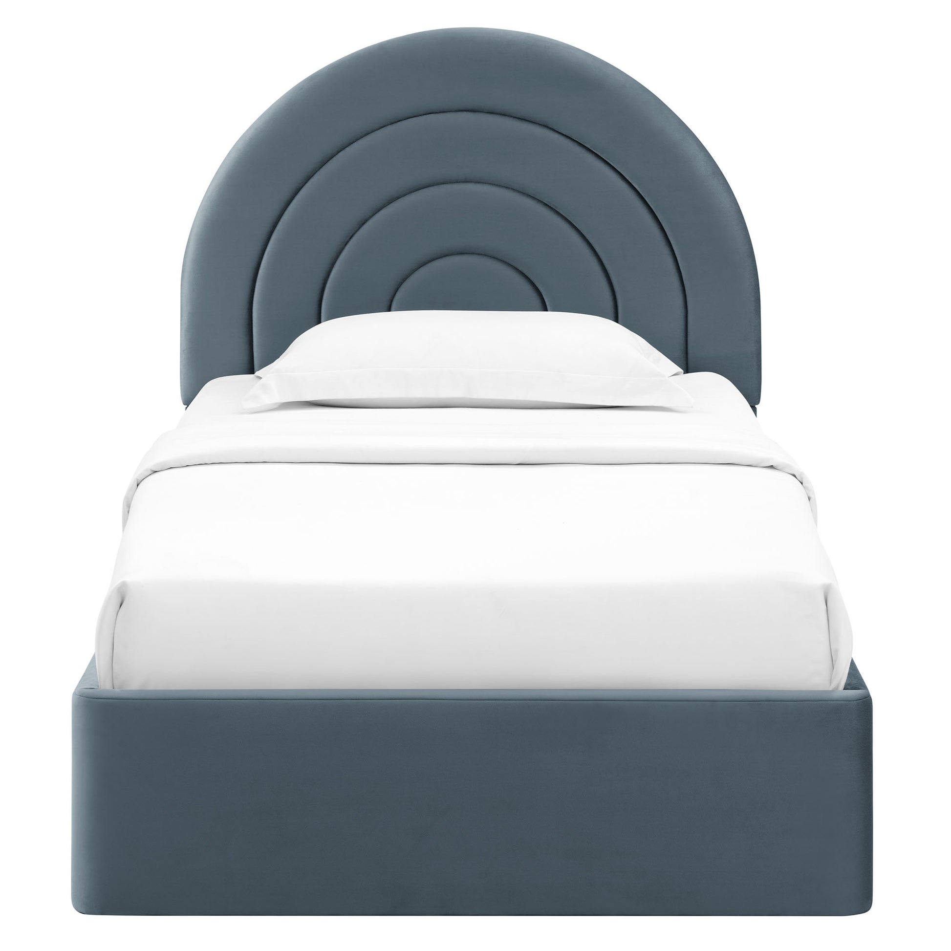 Solana Arched Performance Velvet Twin Platform Bed by Modway - Best Buy Furniture