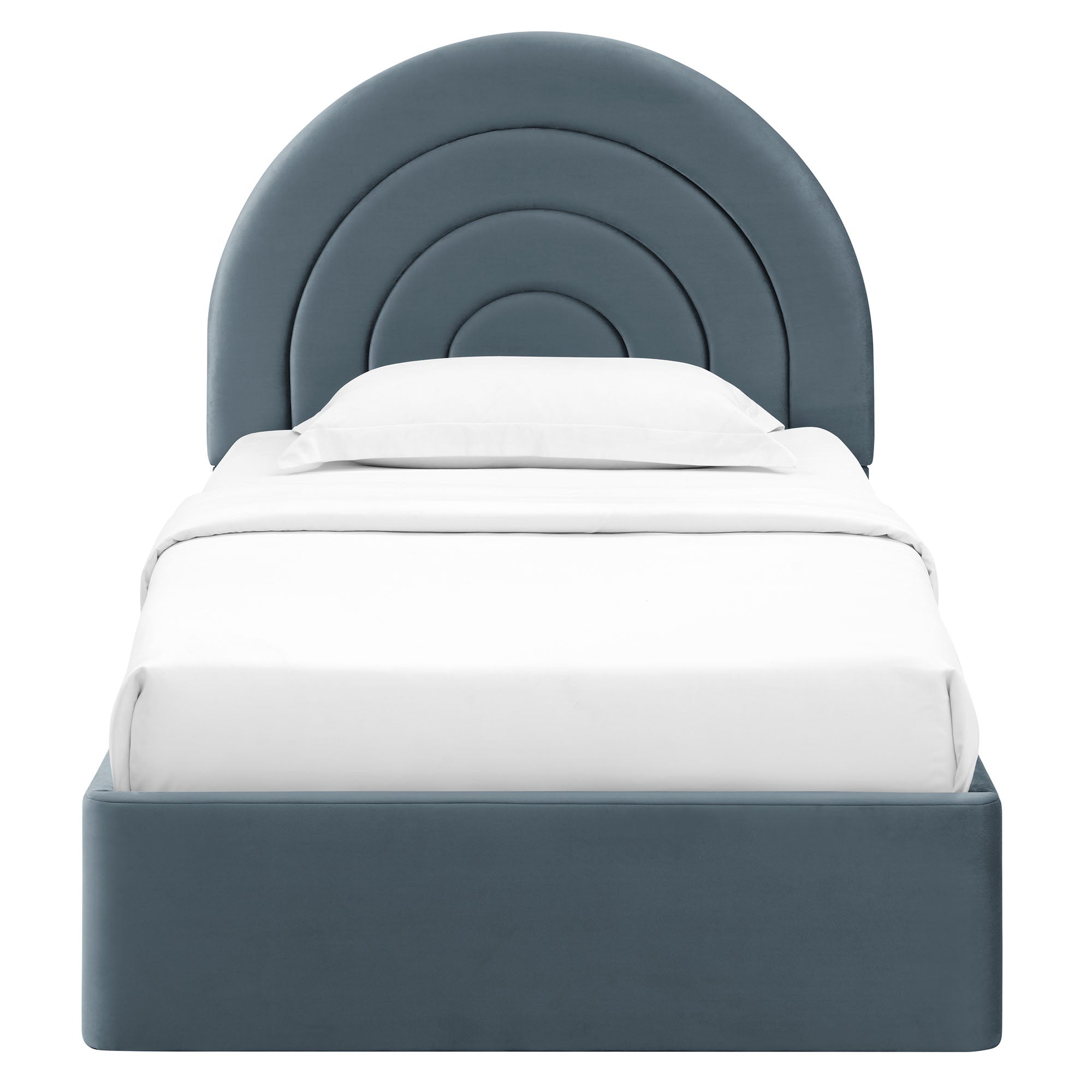 Solana Arched Performance Velvet Twin Platform Bed by Modway - Best Buy Furniture