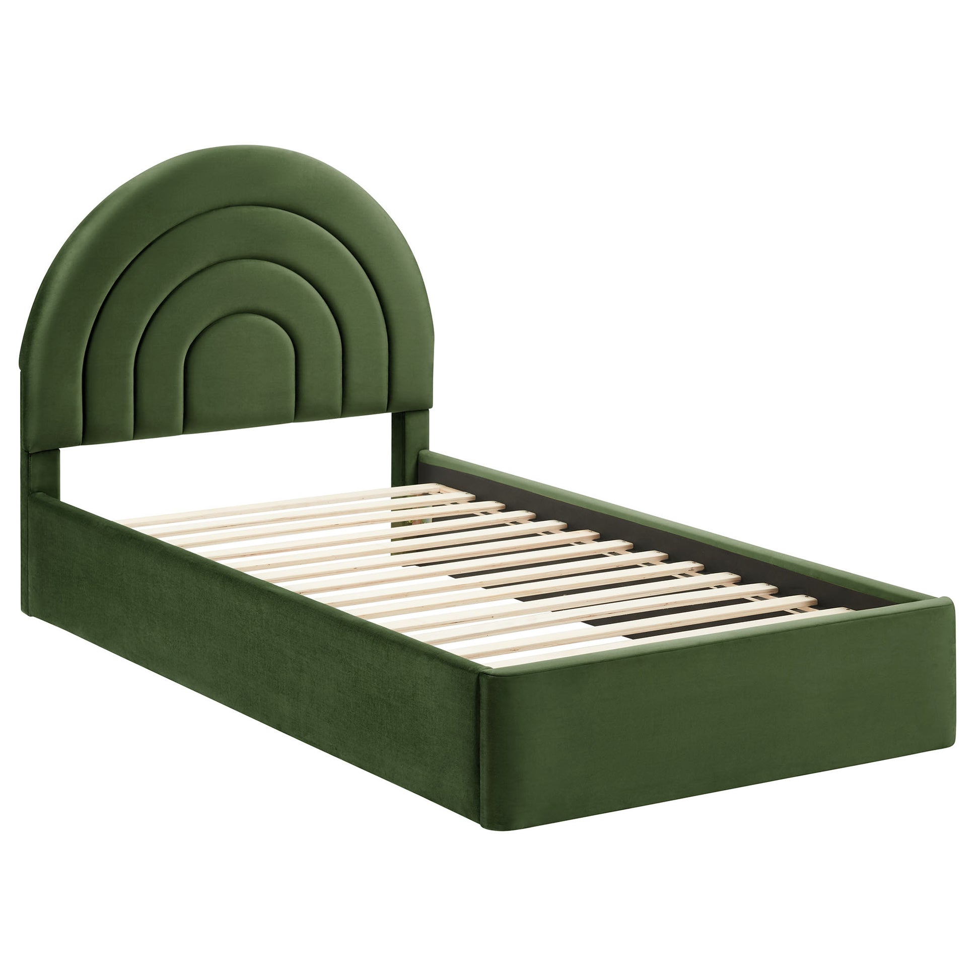 Solana Arched Performance Velvet Twin Platform Bed by Modway - Best Buy Furniture