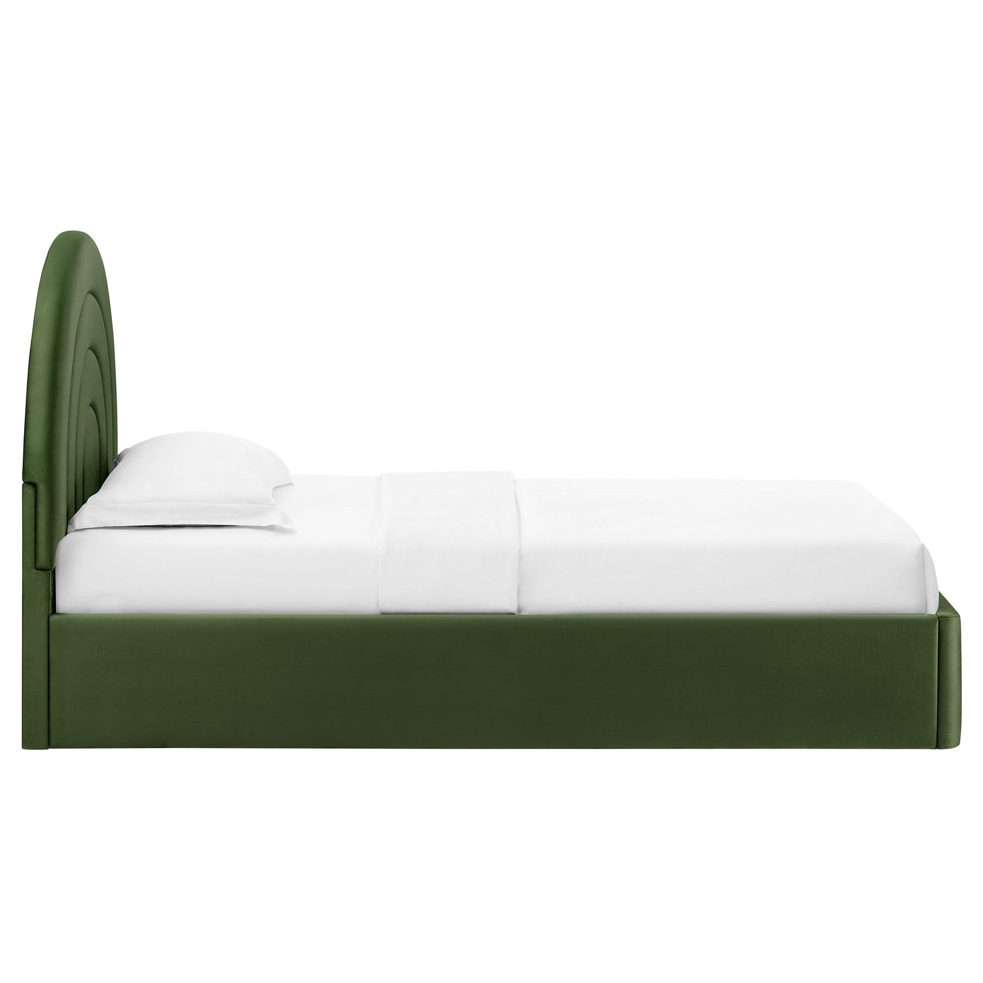 Solana Arched Performance Velvet Twin Platform Bed by Modway - Best Buy Furniture