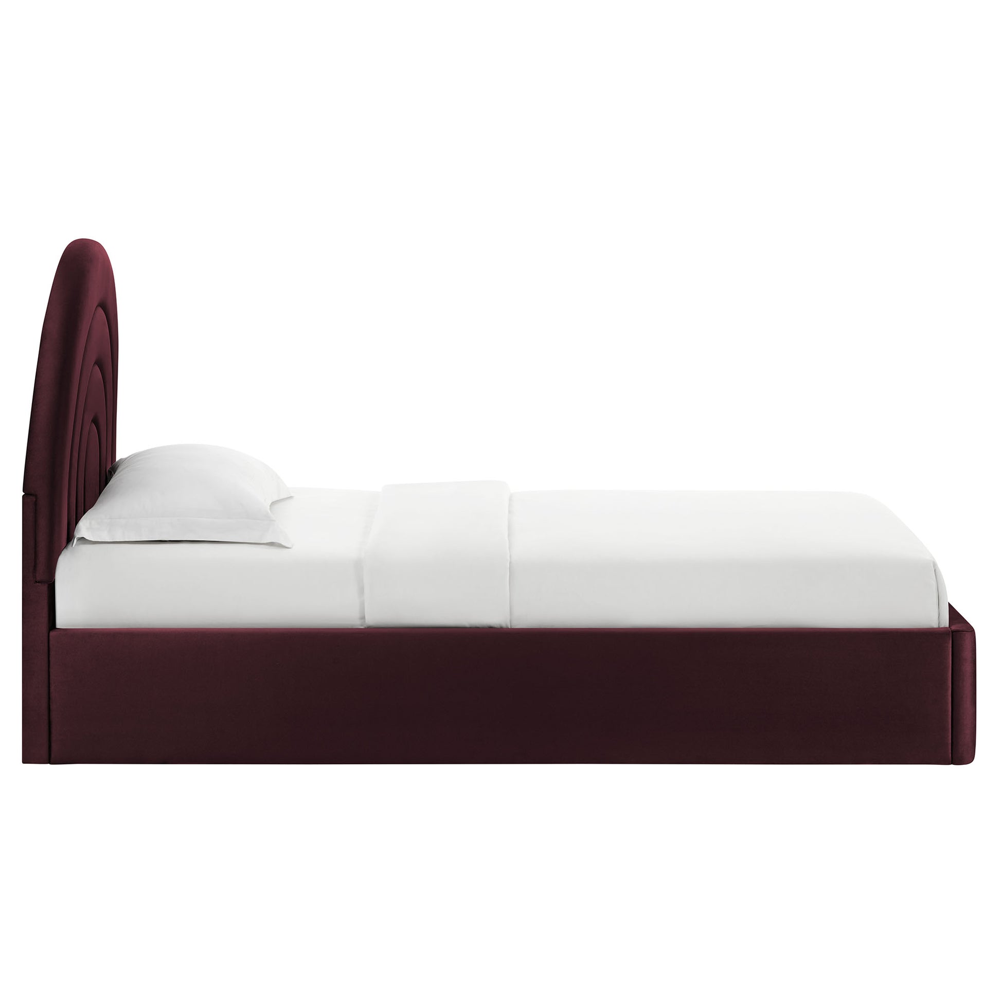 Solana Arched Performance Velvet Twin Platform Bed by Modway - Best Buy Furniture
