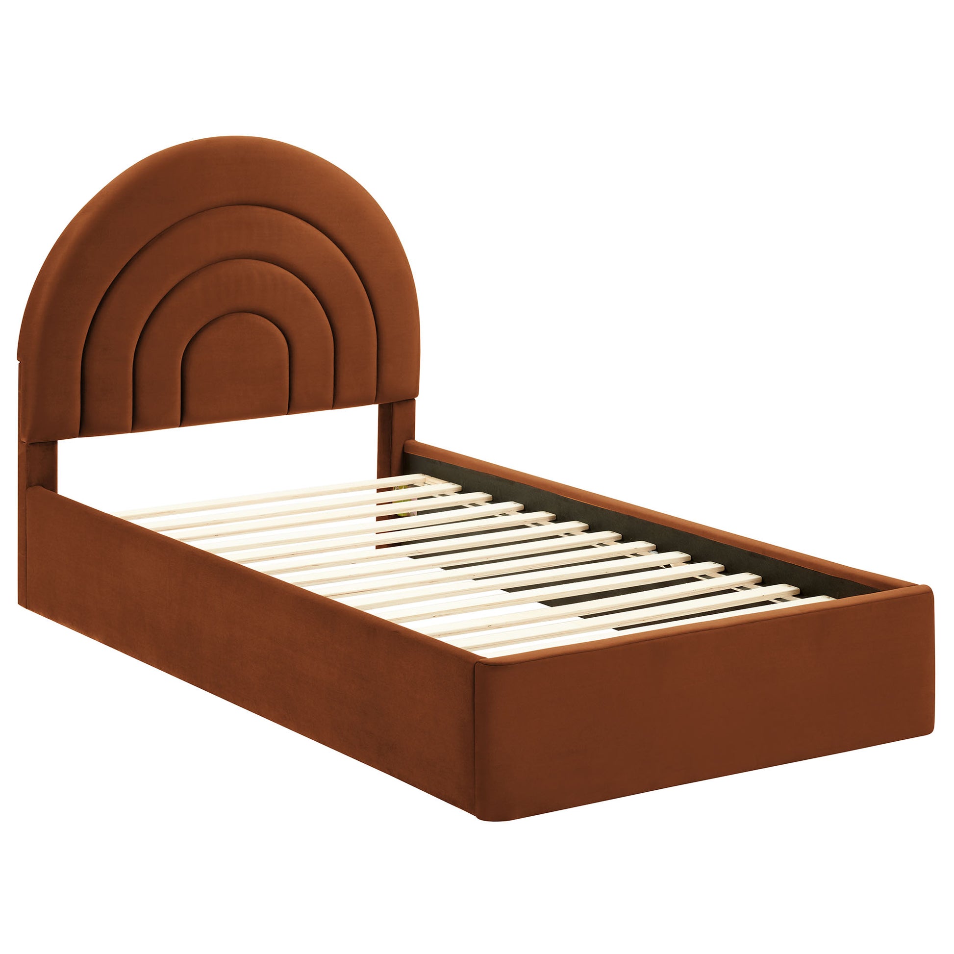 Solana Arched Performance Velvet Twin Platform Bed by Modway - Best Buy Furniture