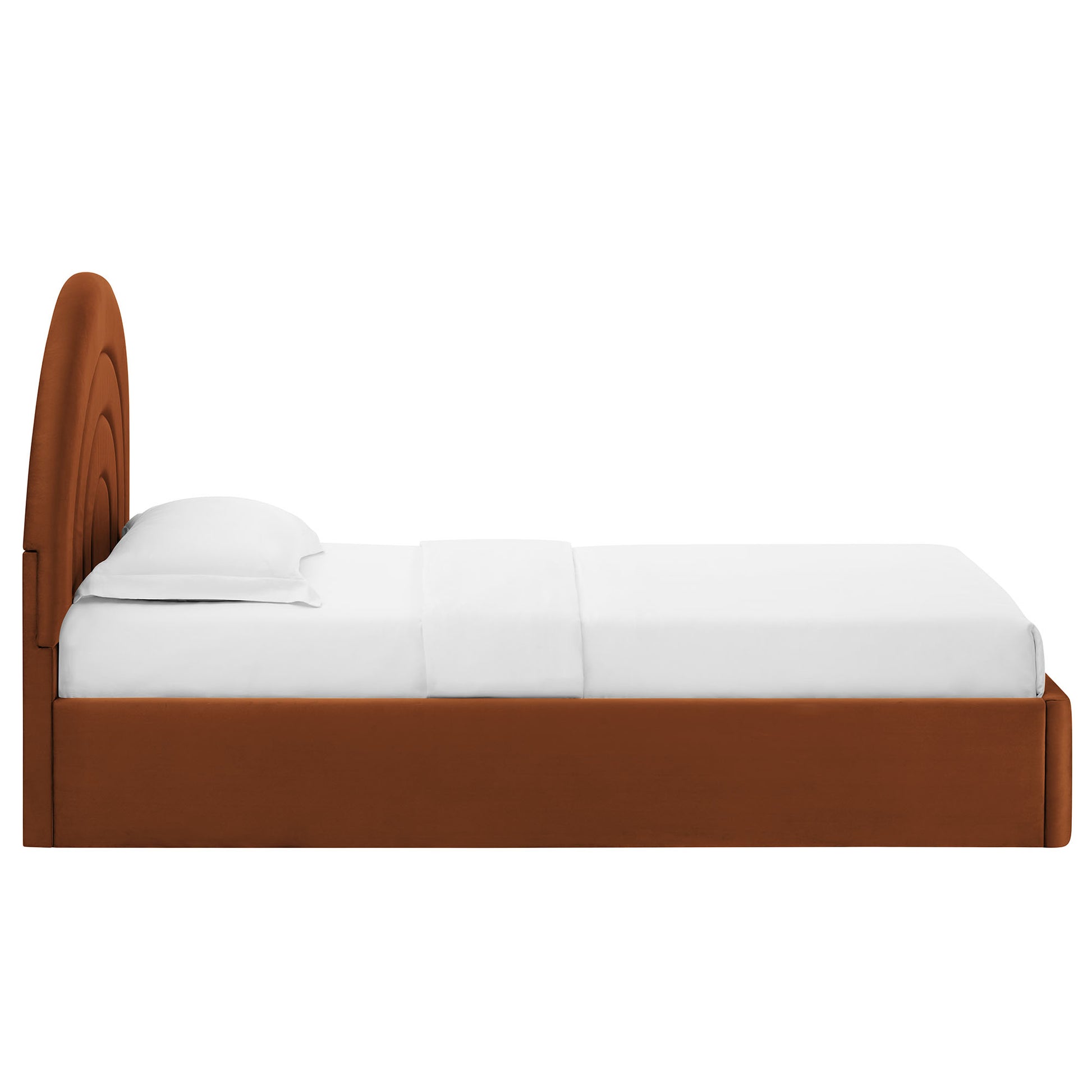 Solana Arched Performance Velvet Twin Platform Bed by Modway - Best Buy Furniture