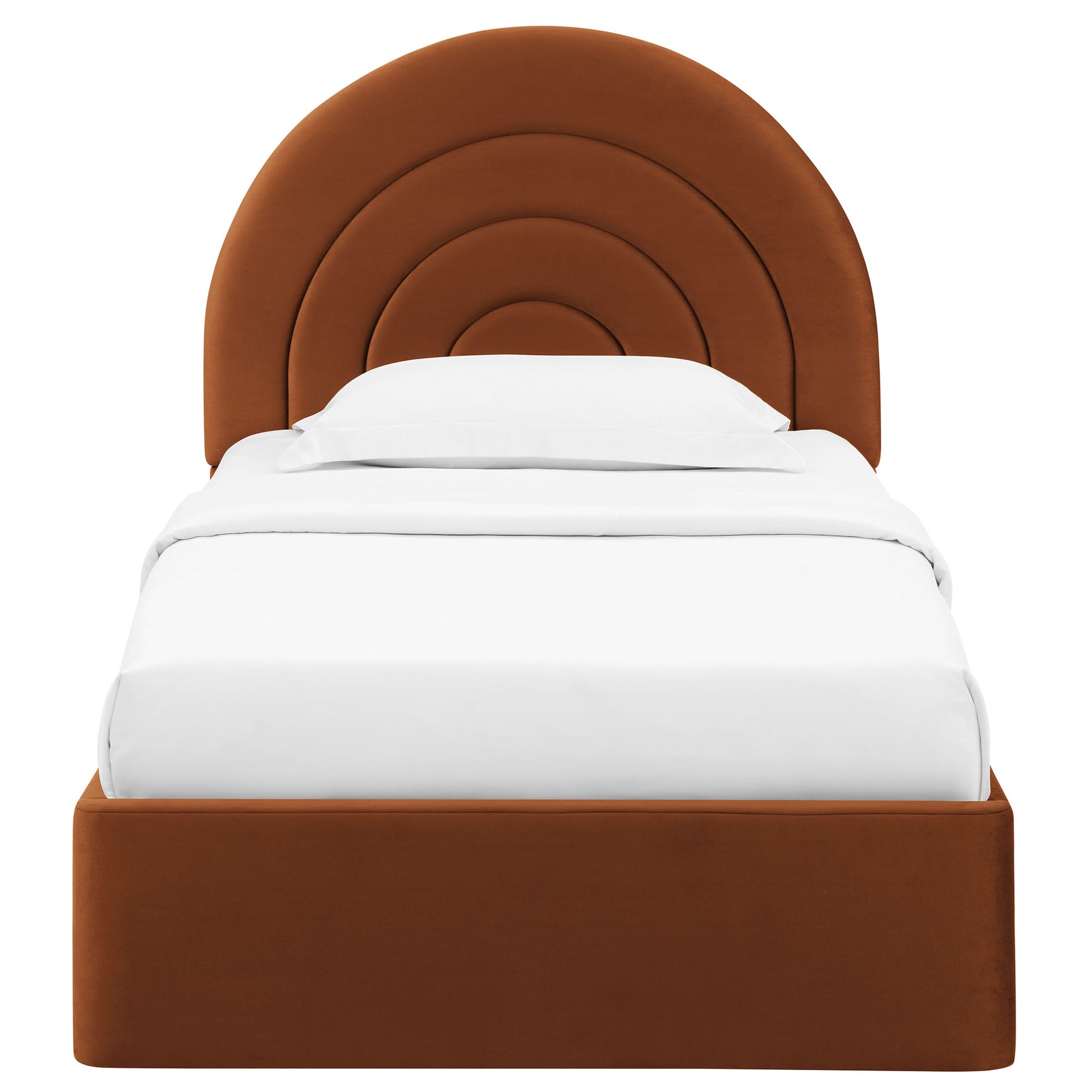 Solana Arched Performance Velvet Twin Platform Bed by Modway - Best Buy Furniture