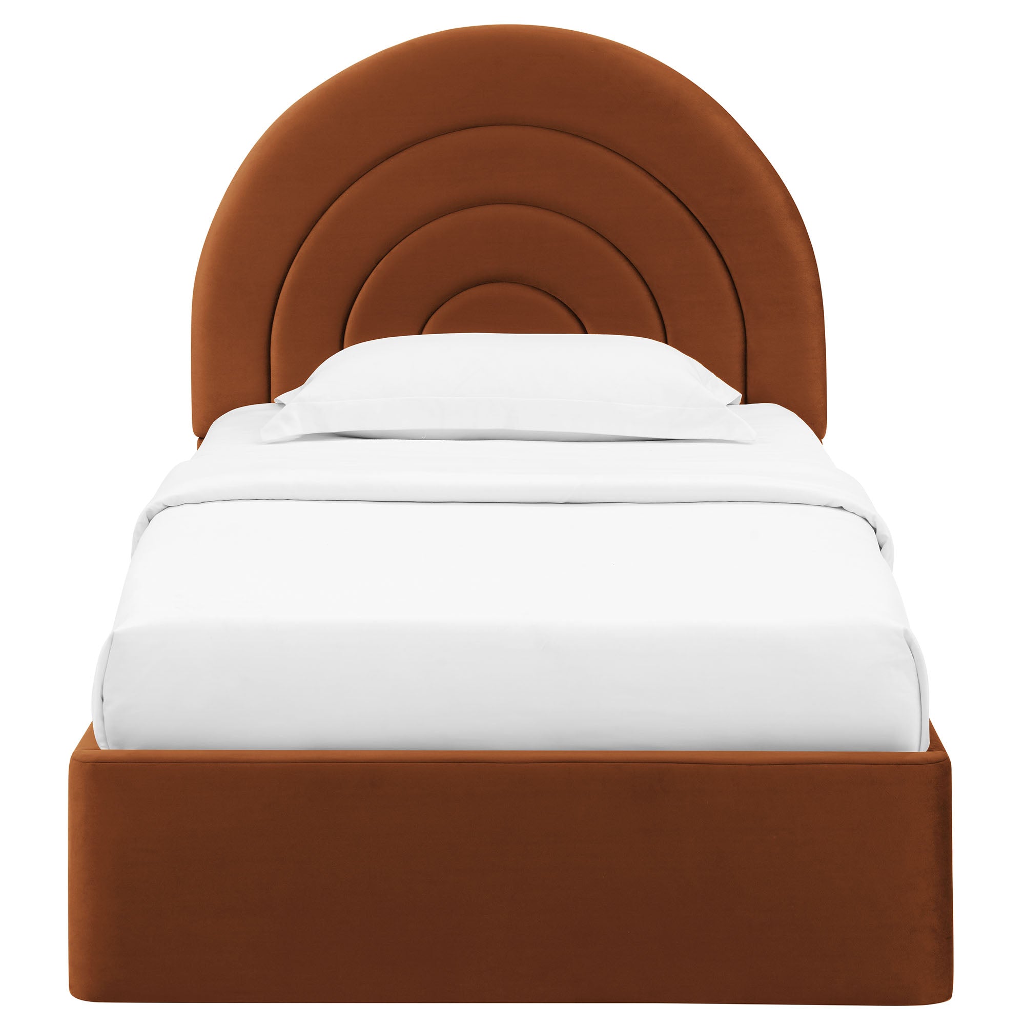 Solana Arched Performance Velvet Twin Platform Bed by Modway - Best Buy Furniture