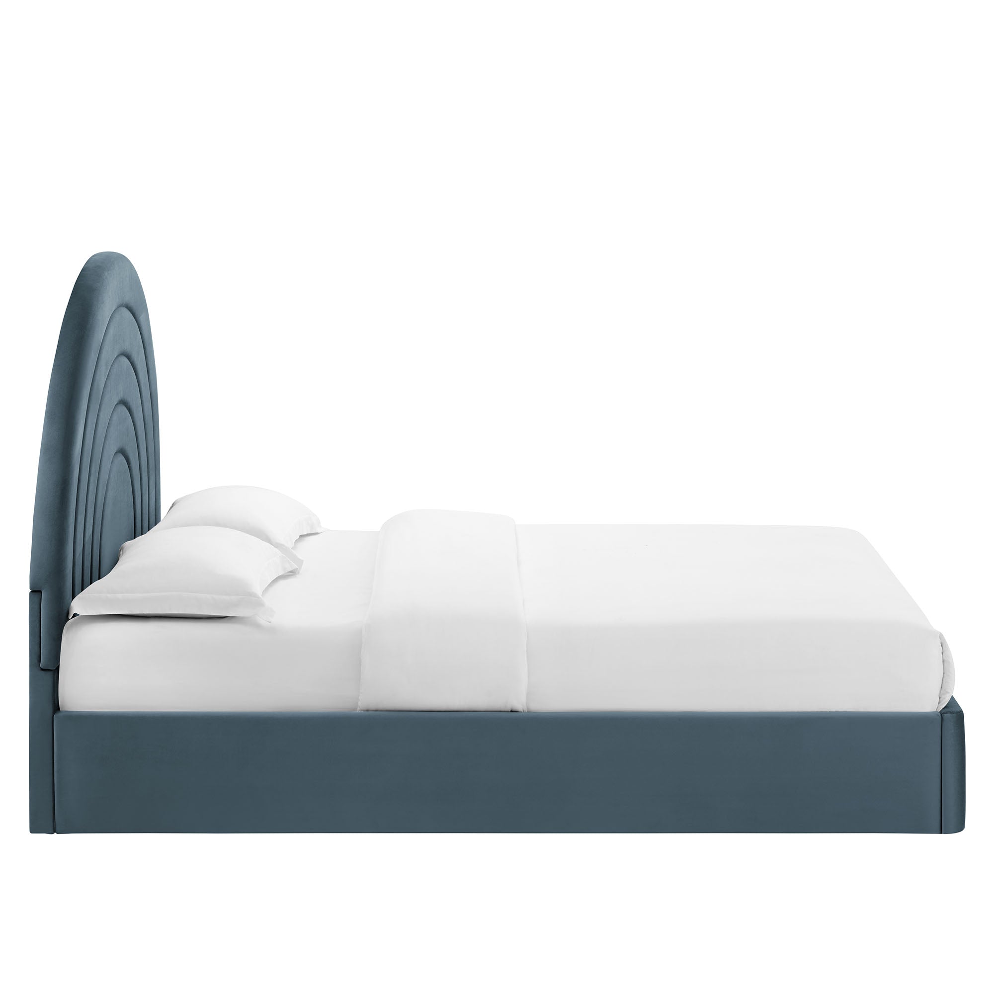 Solana Arched Performance Velvet Full Platform Bed by Modway - Best Buy Furniture