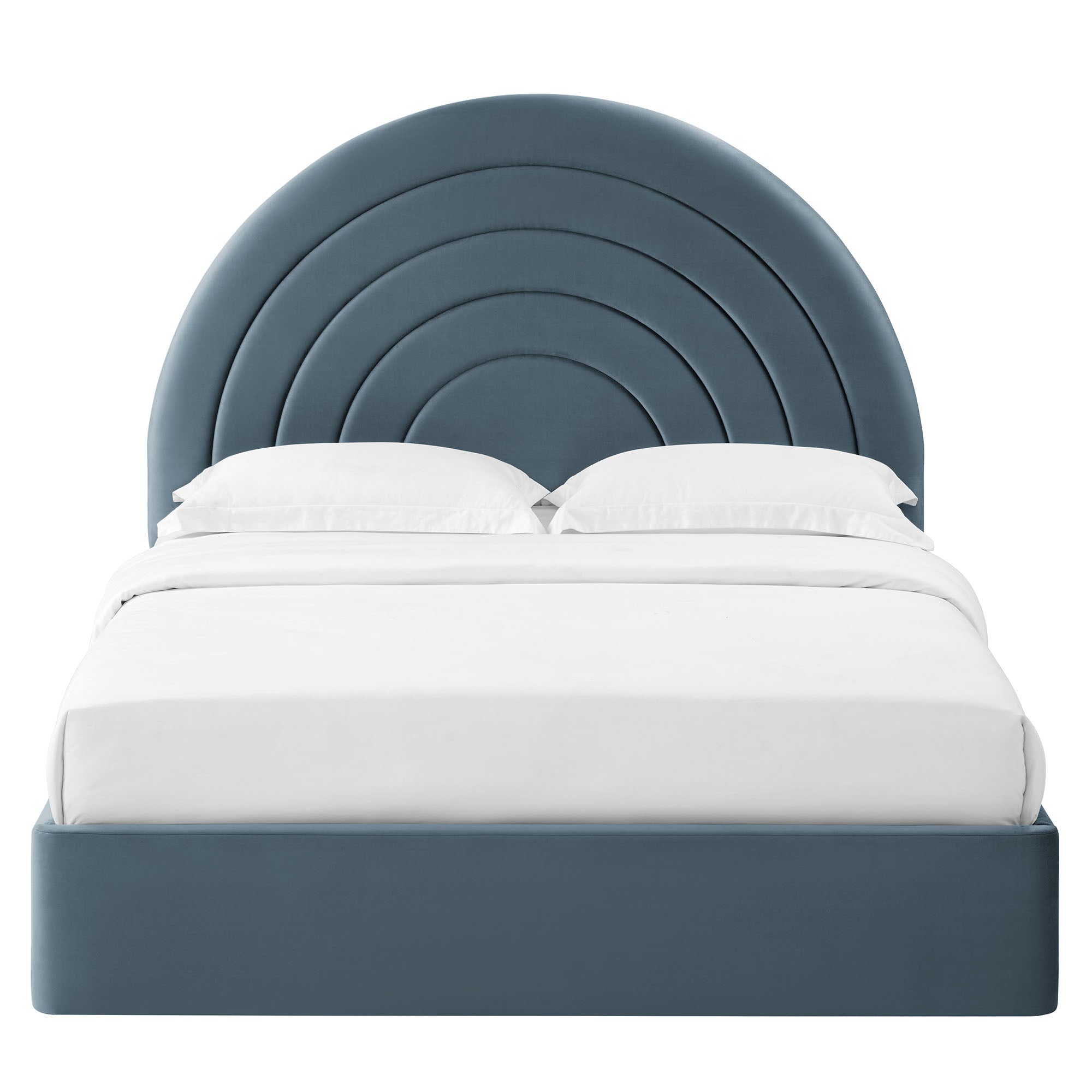 Solana Arched Performance Velvet Full Platform Bed by Modway - Best Buy Furniture