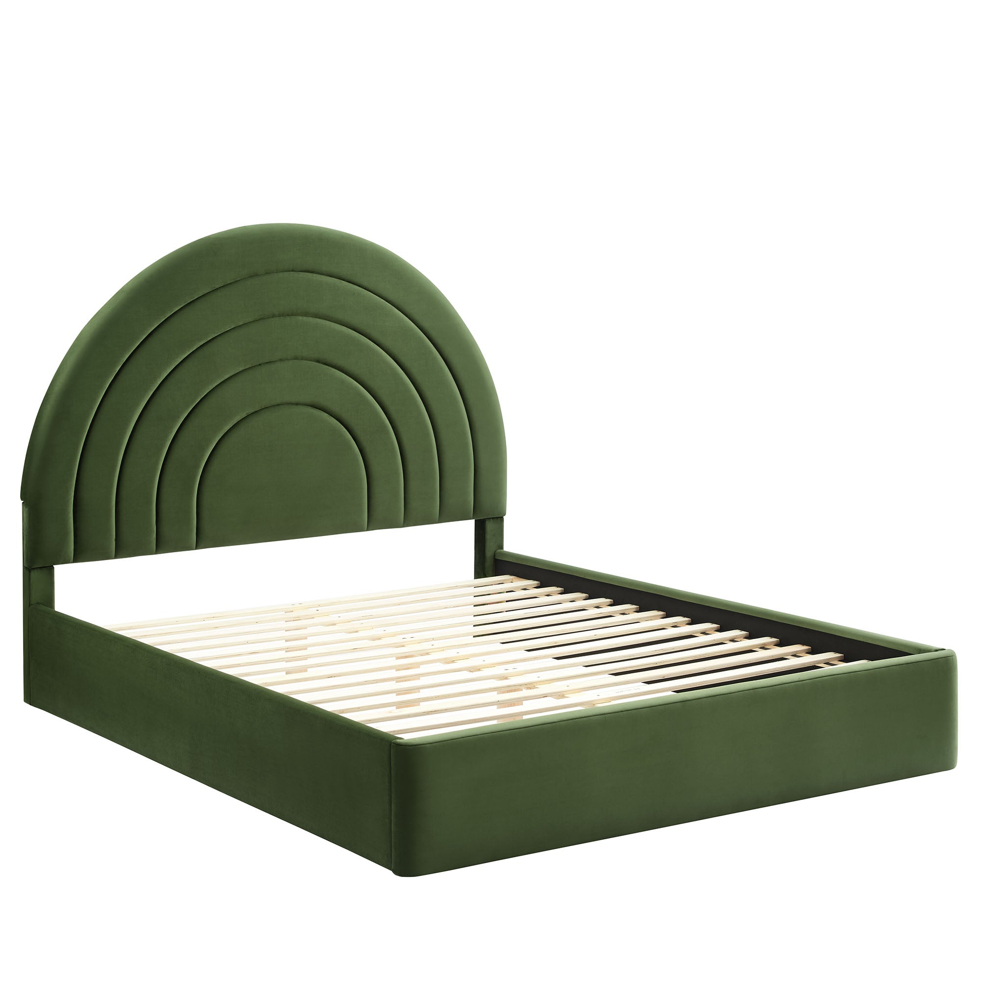 Solana Arched Performance Velvet Full Platform Bed by Modway - Best Buy Furniture