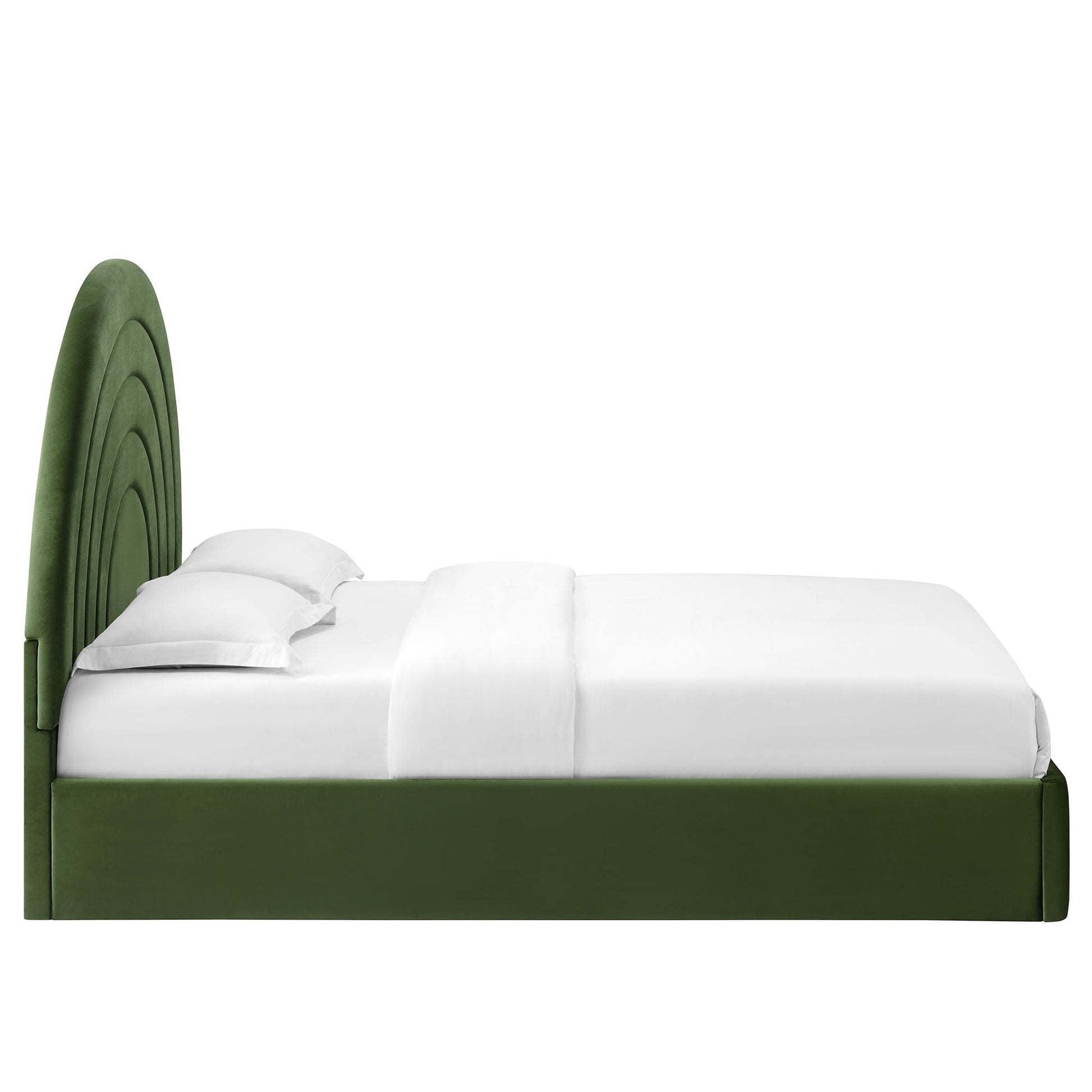 Solana Arched Performance Velvet Full Platform Bed by Modway - Best Buy Furniture