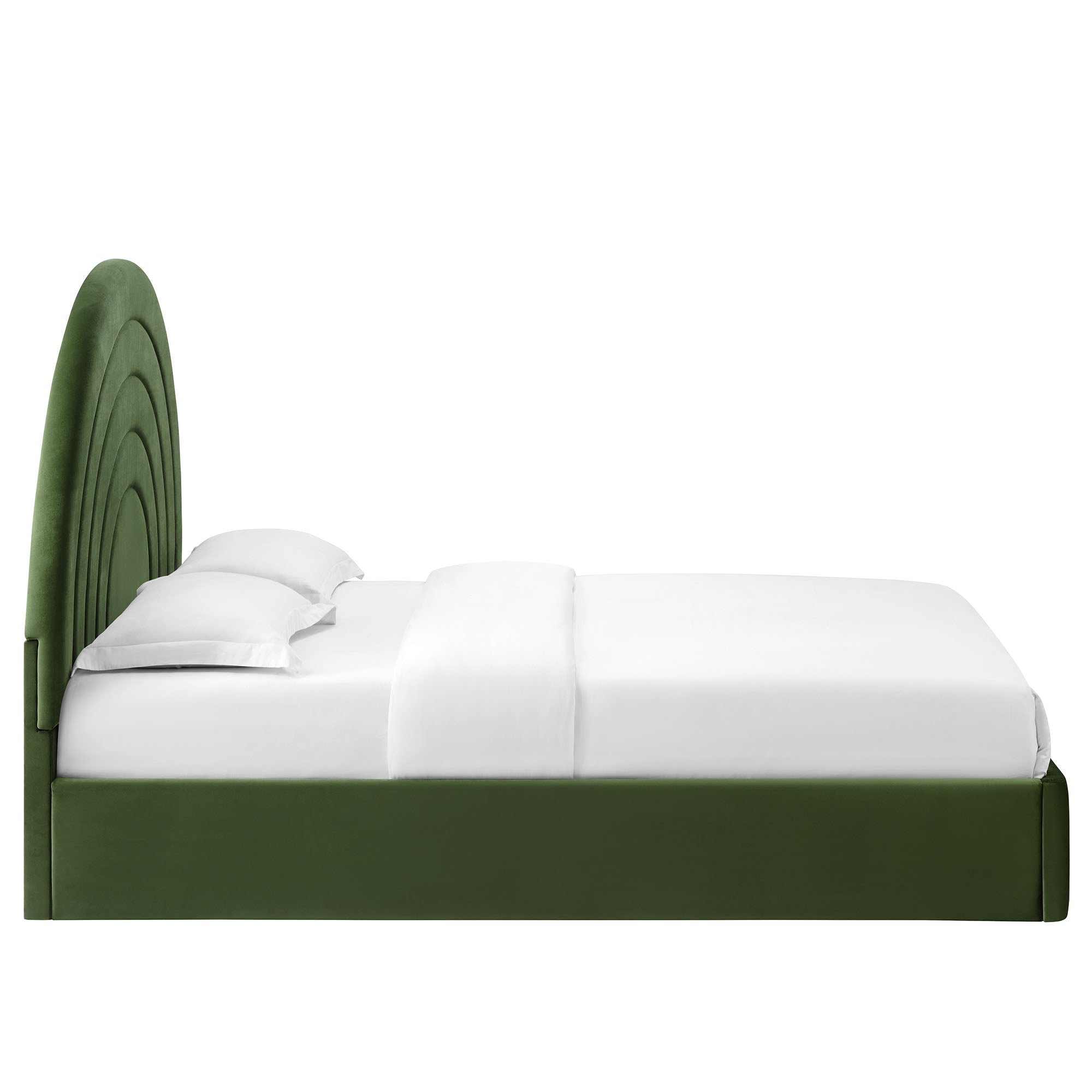Solana Arched Performance Velvet Full Platform Bed by Modway - Best Buy Furniture