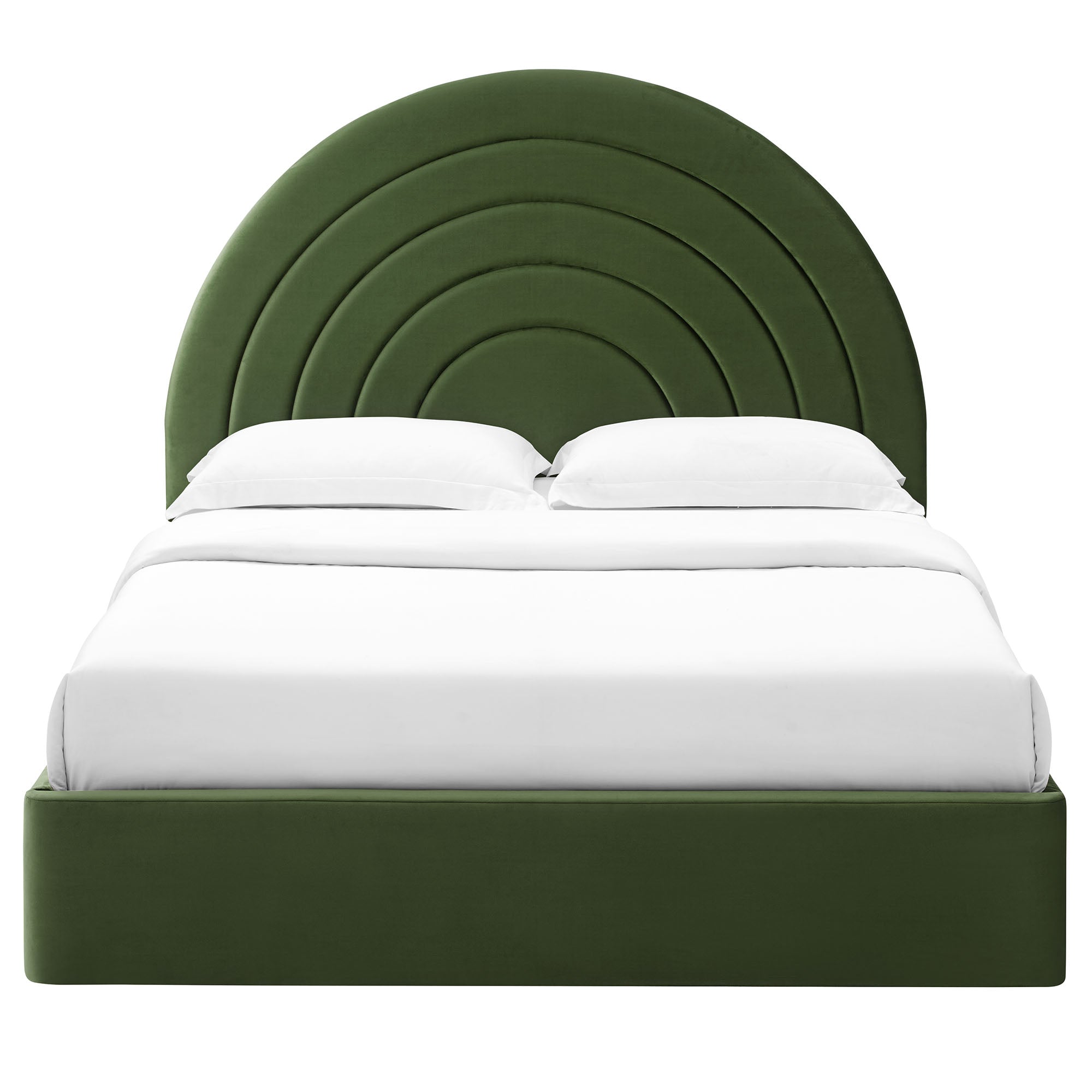 Solana Arched Performance Velvet Full Platform Bed by Modway - Best Buy Furniture
