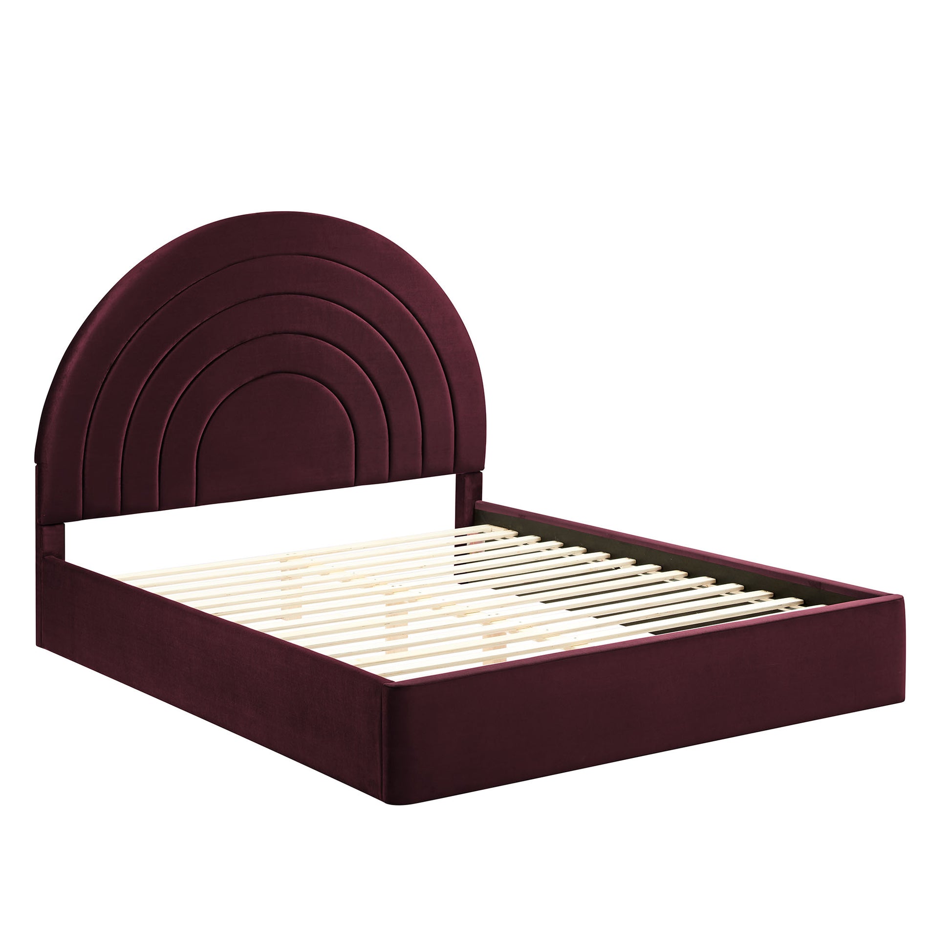 Solana Arched Performance Velvet Full Platform Bed by Modway - Best Buy Furniture