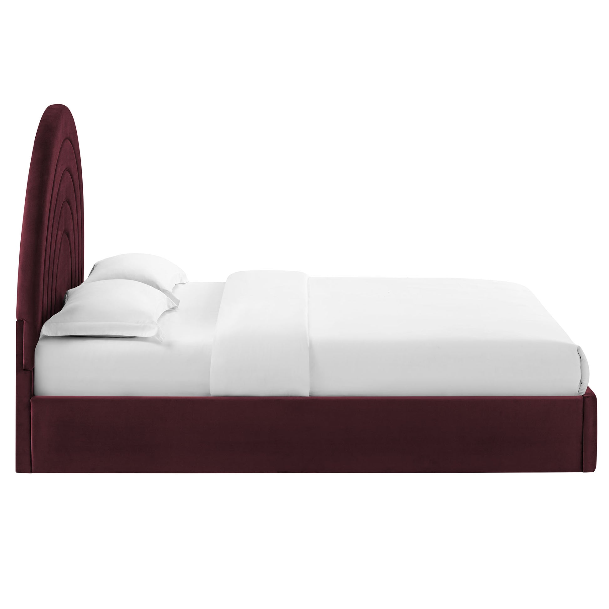 Solana Arched Performance Velvet Full Platform Bed by Modway - Best Buy Furniture
