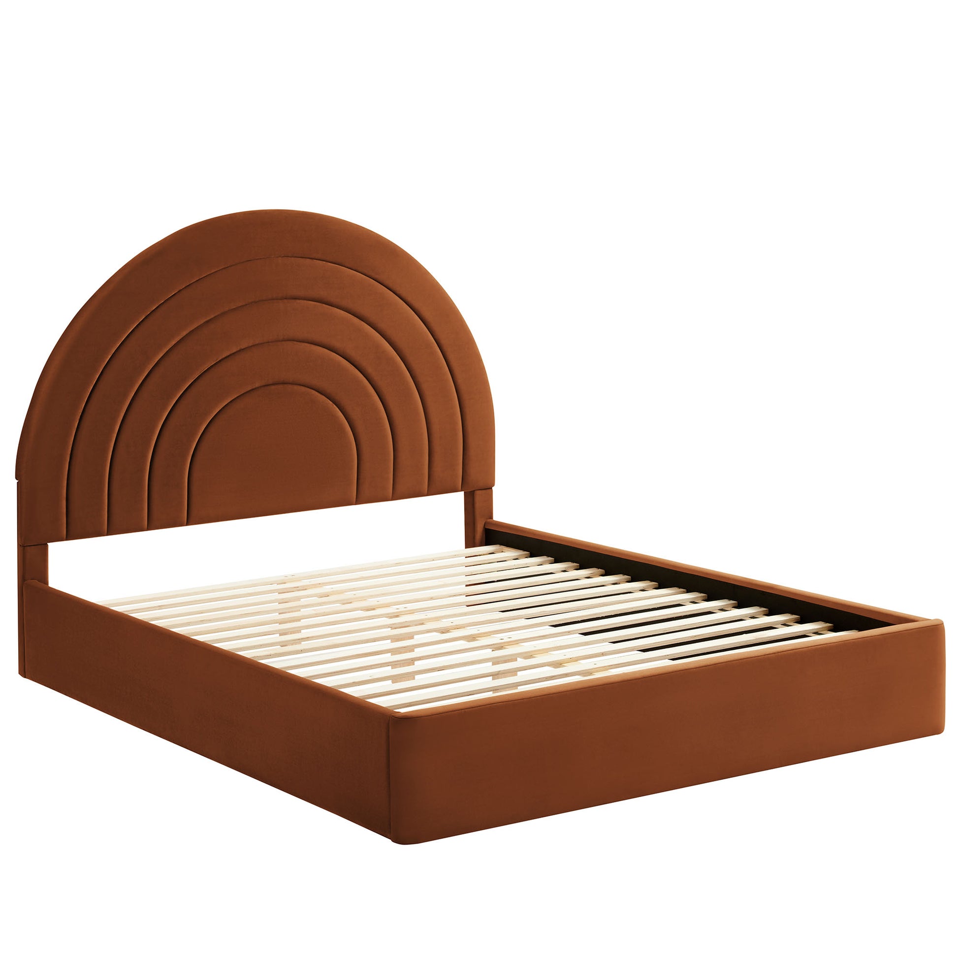 Solana Arched Performance Velvet Full Platform Bed by Modway - Best Buy Furniture