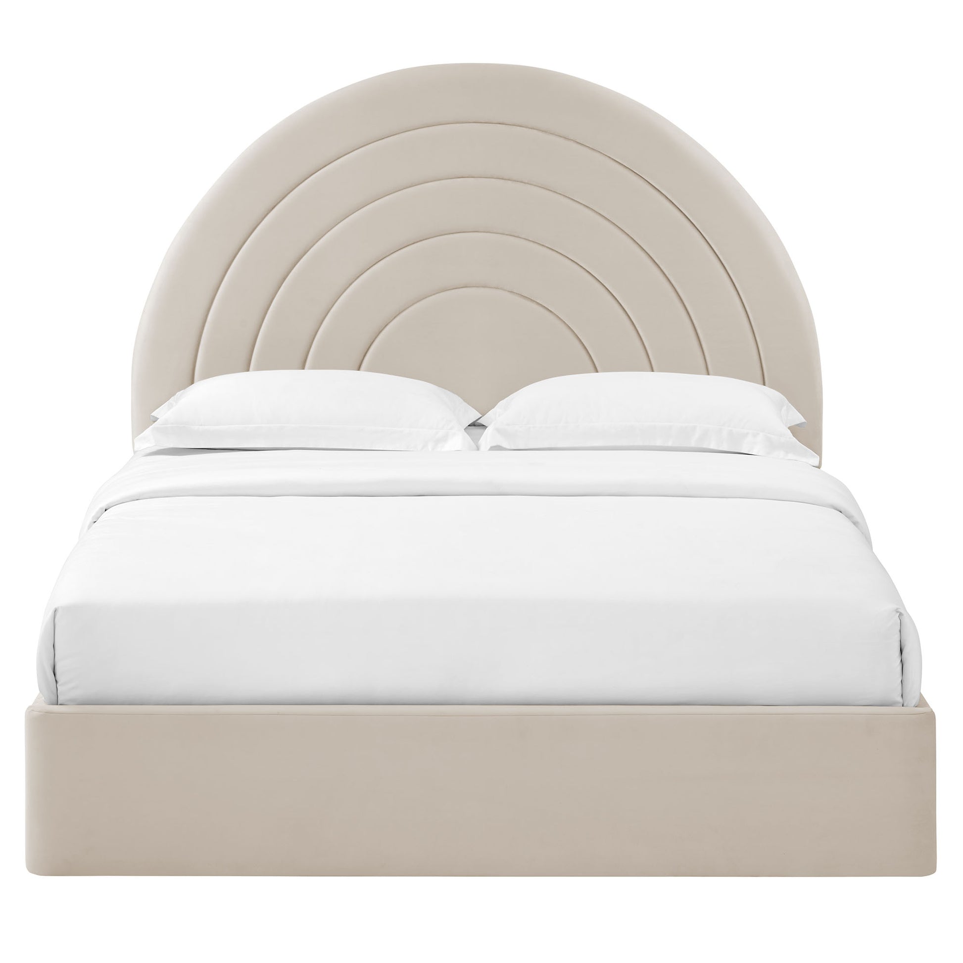 Solana Arched Performance Velvet Queen Platform Bed by Modway - Best Buy Furniture