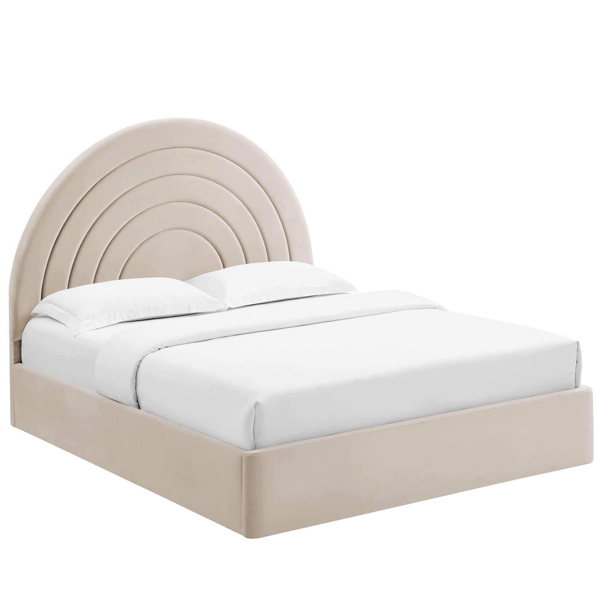Solana Arched Performance Velvet King Platform Bed by Modway - Best Buy Furniture