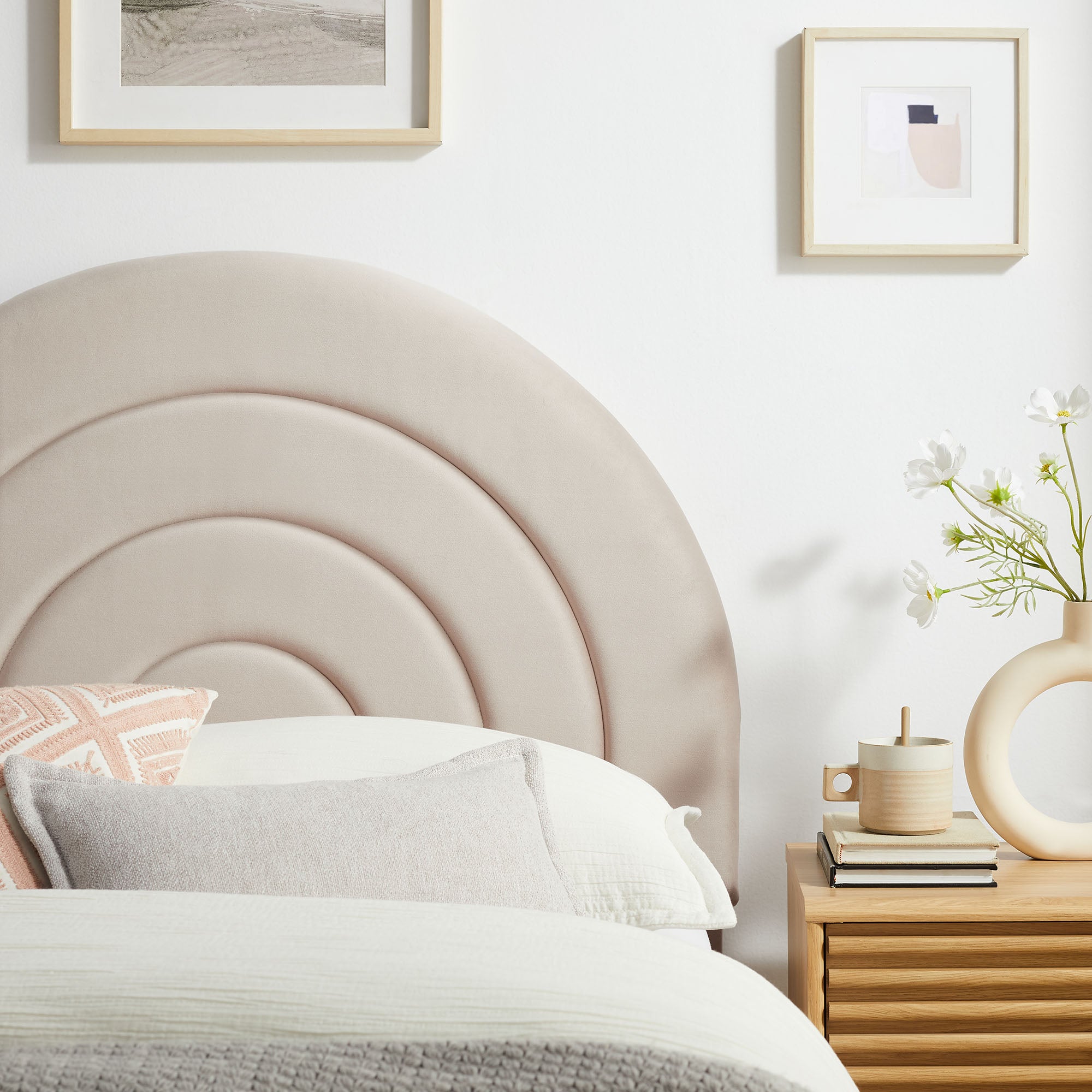 Solana Arched Performance Velvet Twin Headboard by Modway - Best Buy Furniture