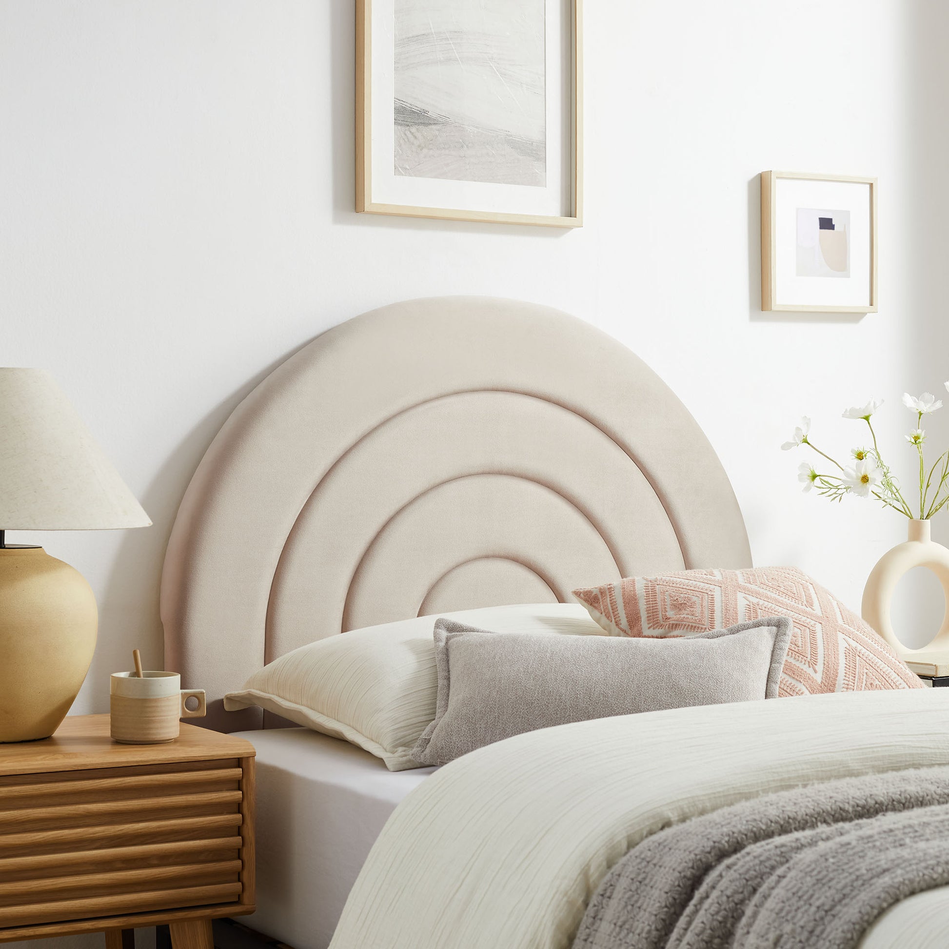 Solana Arched Performance Velvet Twin Headboard by Modway - Best Buy Furniture