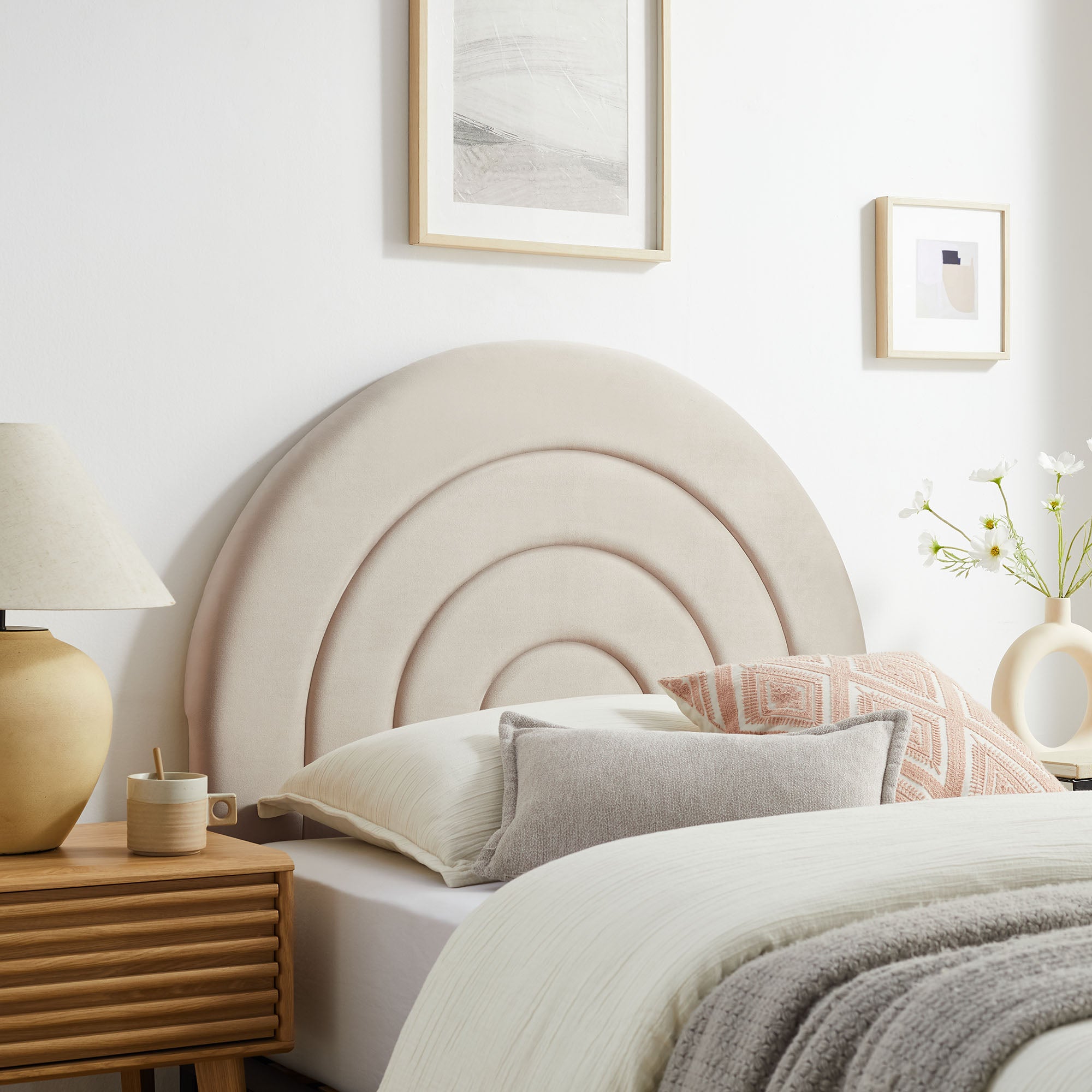 Solana Arched Performance Velvet Twin Headboard by Modway - Best Buy Furniture