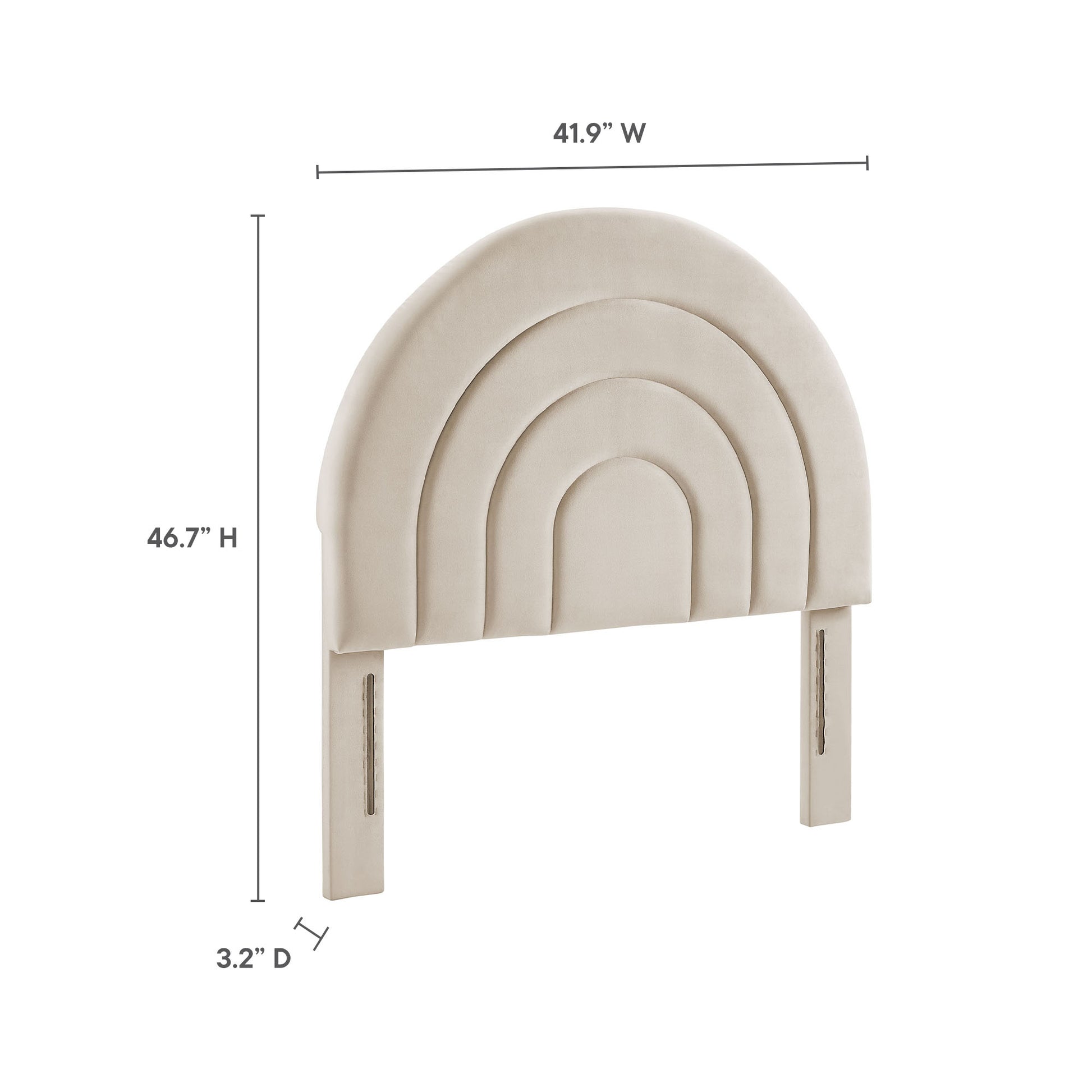 Solana Arched Performance Velvet Twin Headboard by Modway - Best Buy Furniture