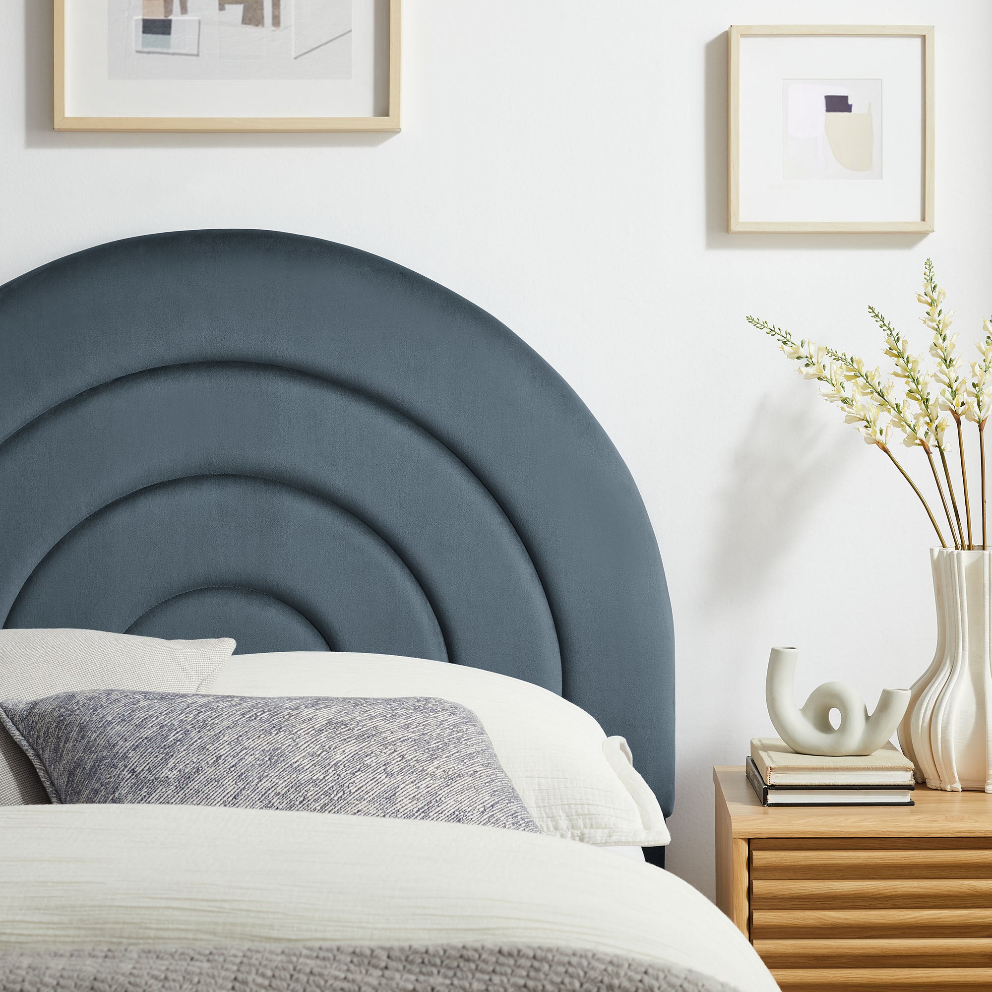 Solana Arched Performance Velvet Twin Headboard by Modway - Best Buy Furniture