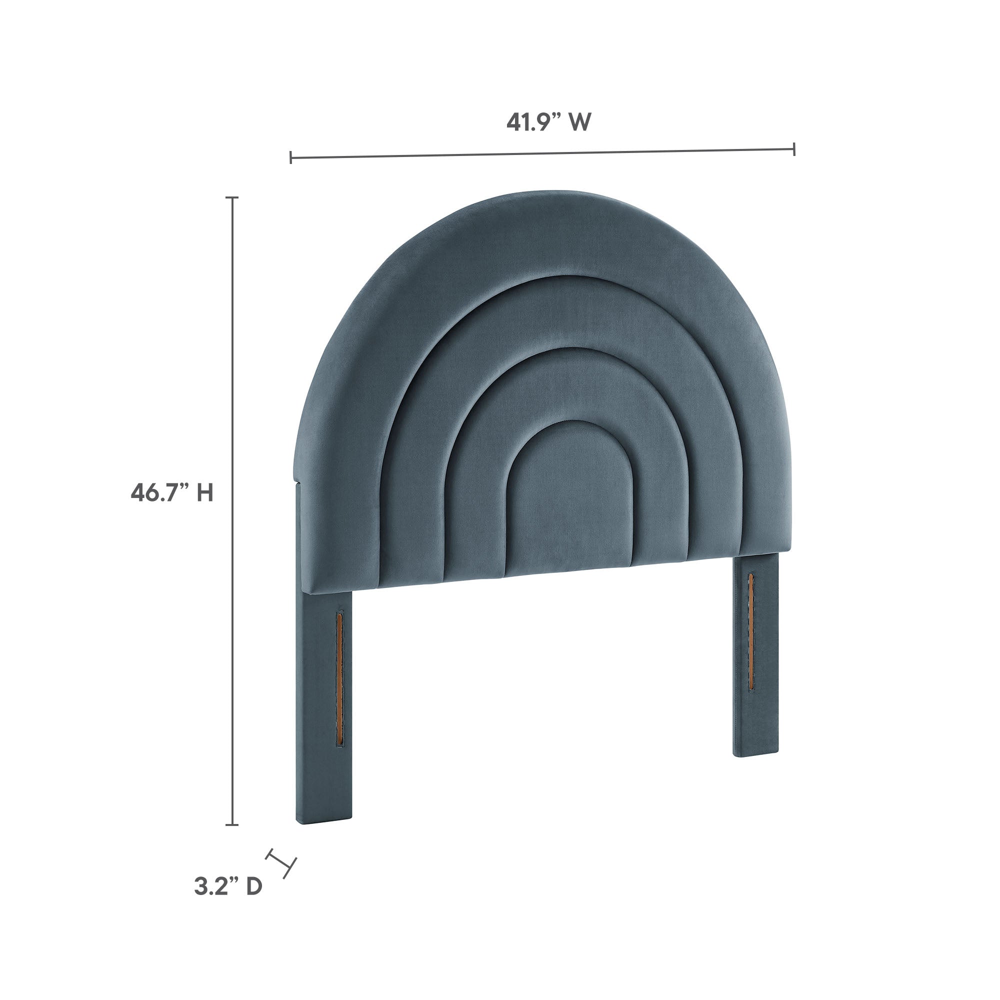 Solana Arched Performance Velvet Twin Headboard by Modway - Best Buy Furniture