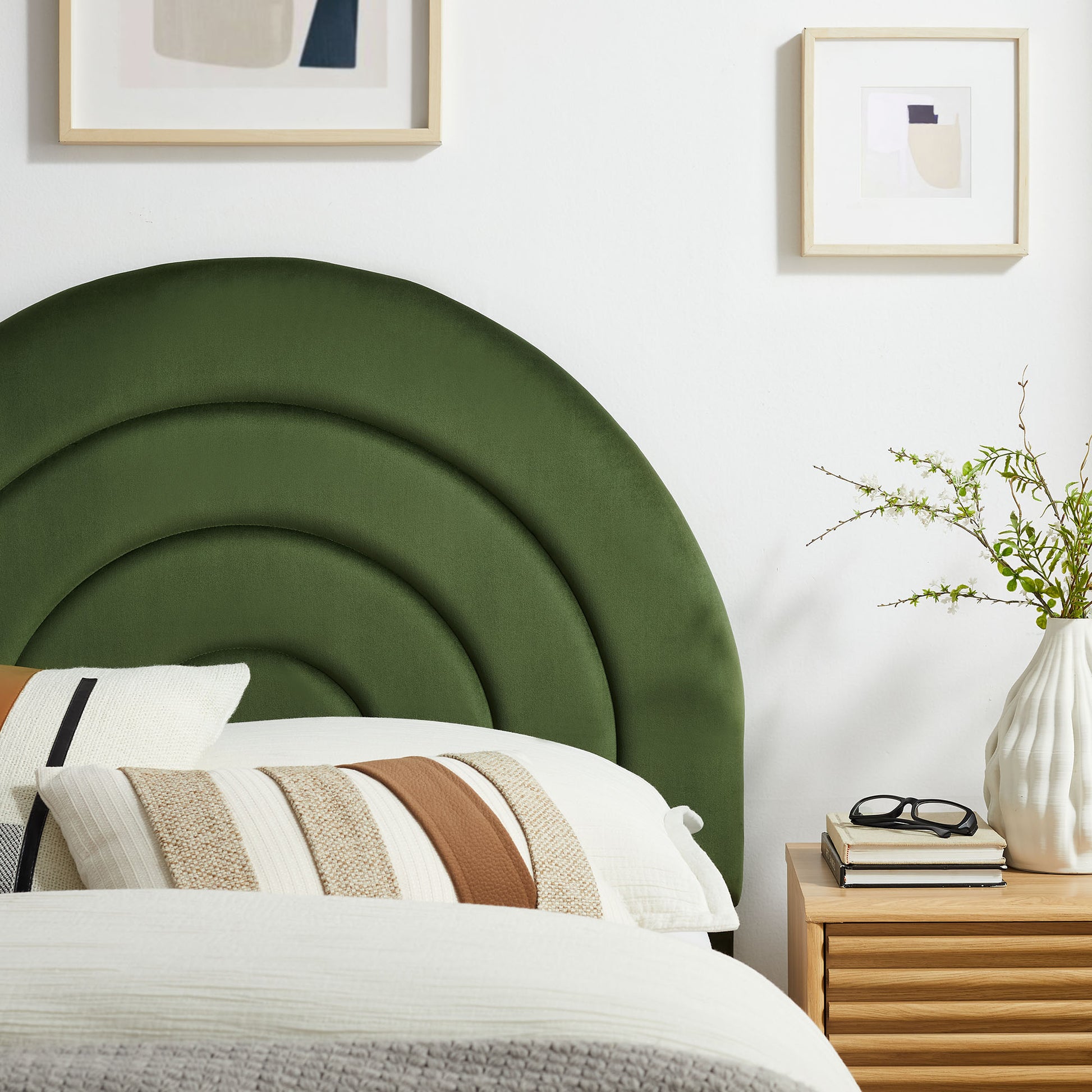 Solana Arched Performance Velvet Twin Headboard by Modway - Best Buy Furniture