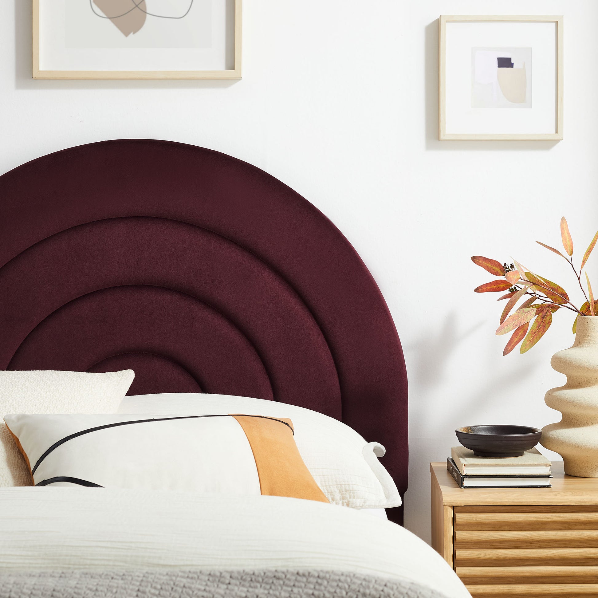 Solana Arched Performance Velvet Twin Headboard by Modway - Best Buy Furniture