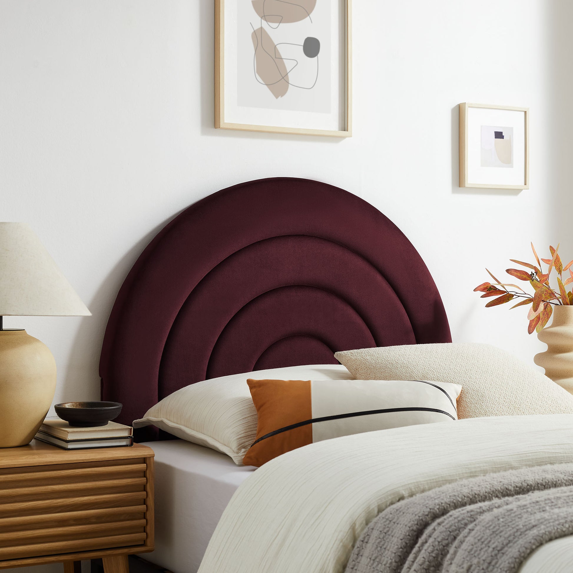 Solana Arched Performance Velvet Twin Headboard by Modway - Best Buy Furniture