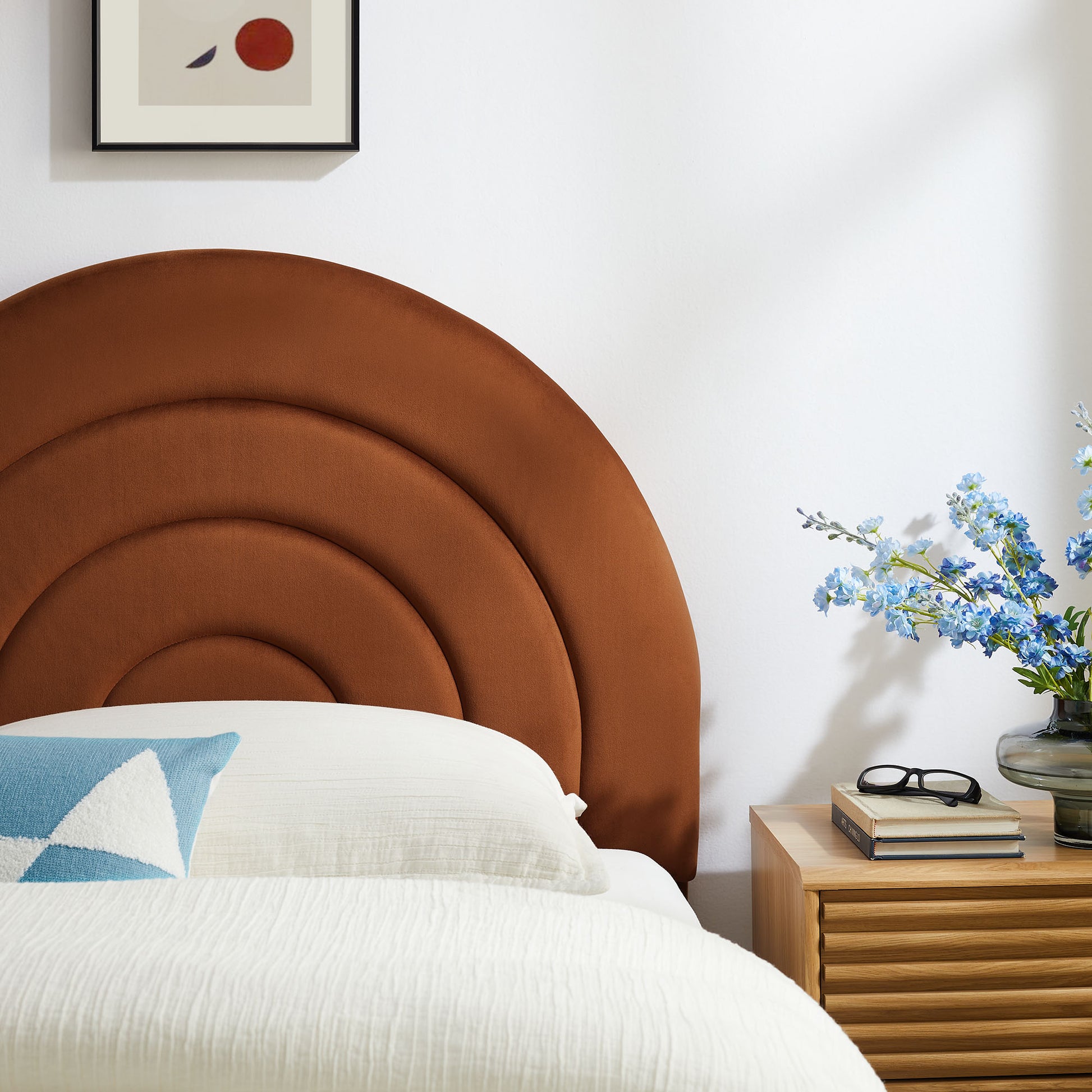Solana Arched Performance Velvet Twin Headboard by Modway - Best Buy Furniture