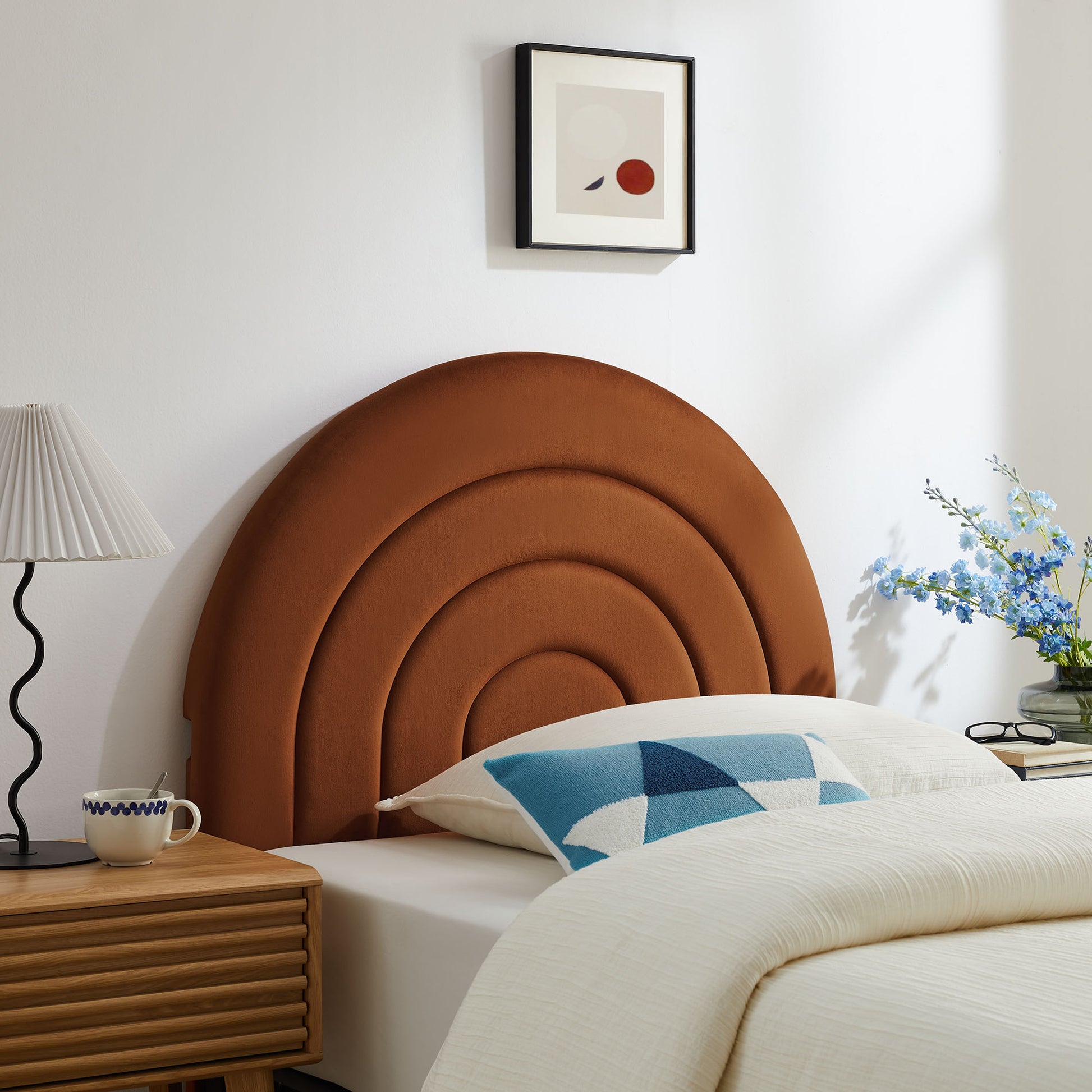 Solana Arched Performance Velvet Twin Headboard by Modway - Best Buy Furniture