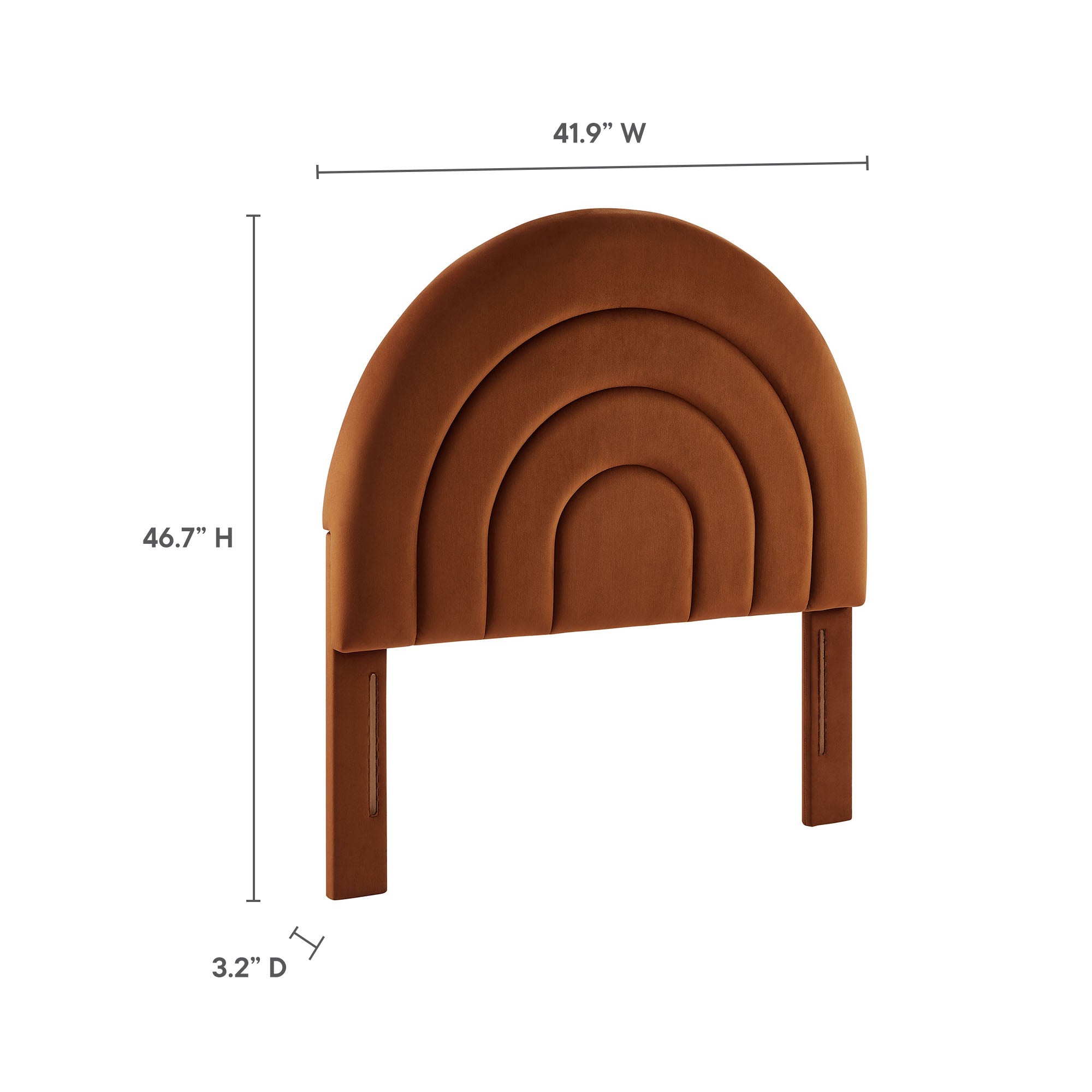 Solana Arched Performance Velvet Twin Headboard by Modway - Best Buy Furniture