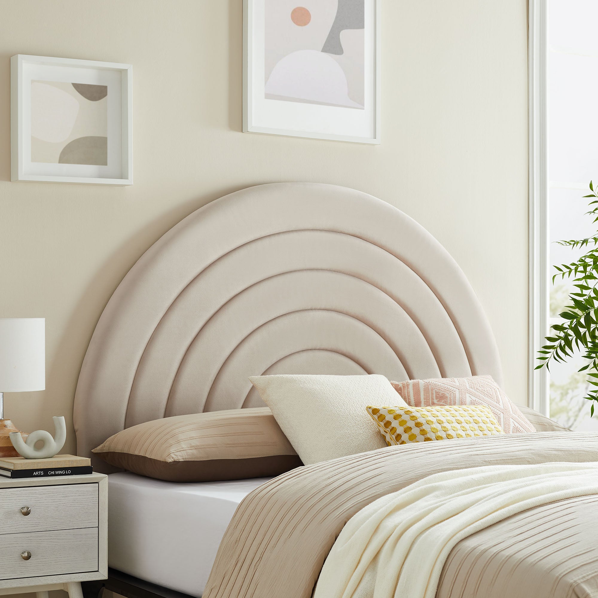 Solana Arched Performance Velvet Full Headboard by Modway - Best Buy Furniture