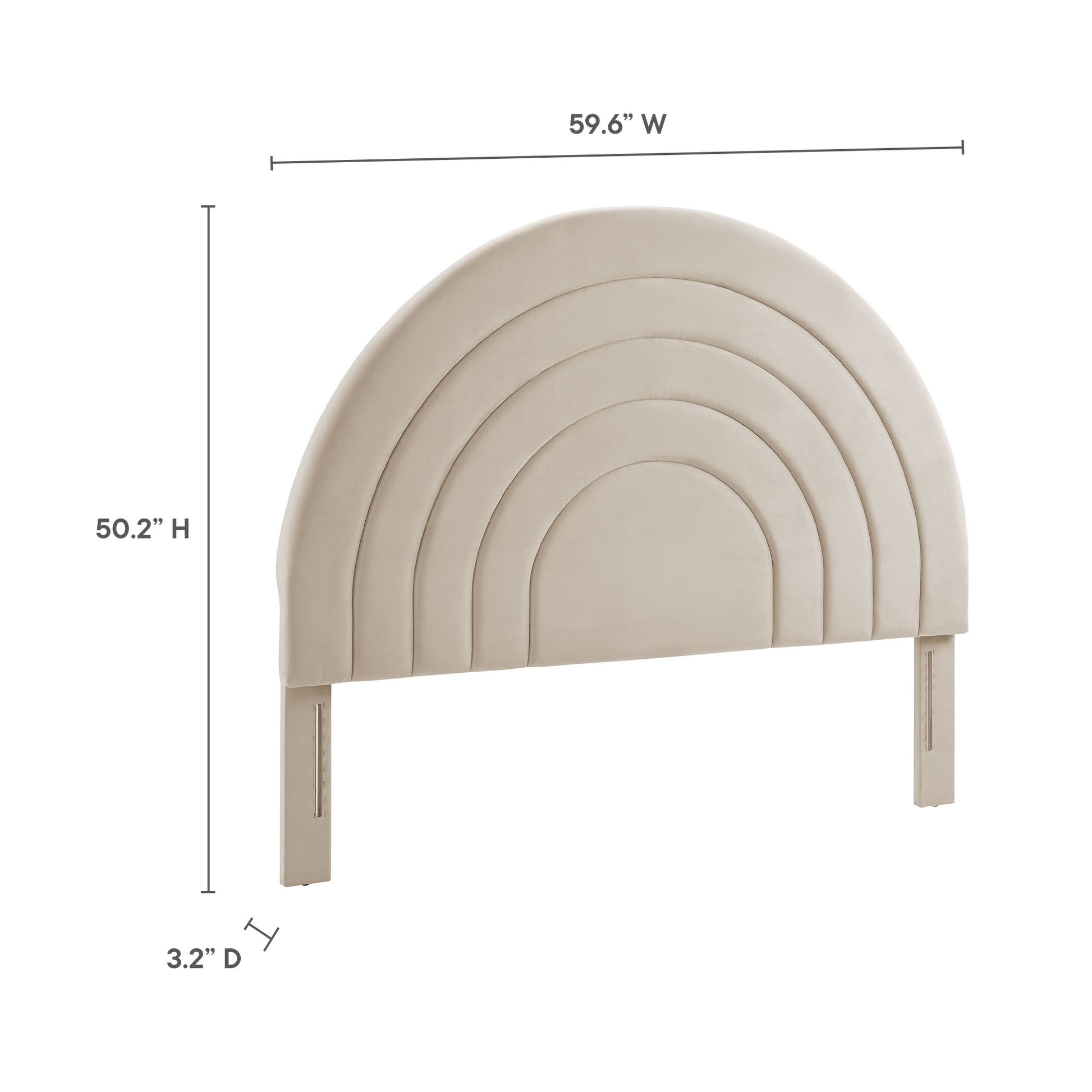 Solana Arched Performance Velvet Full Headboard by Modway - Best Buy Furniture