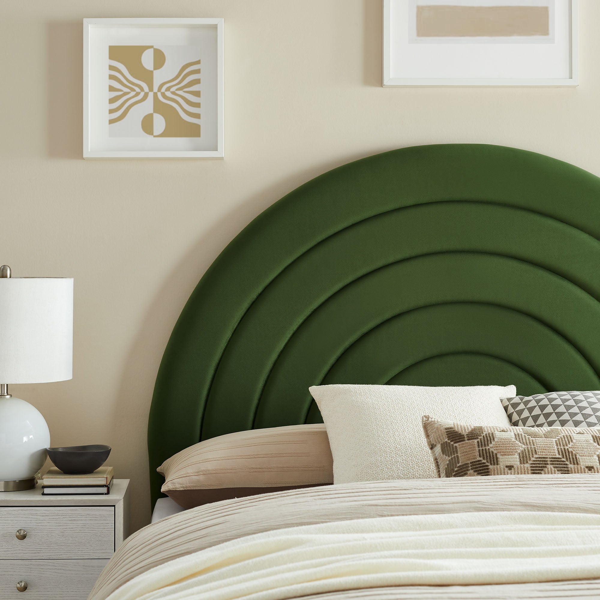 Solana Arched Performance Velvet Full Headboard by Modway - Best Buy Furniture