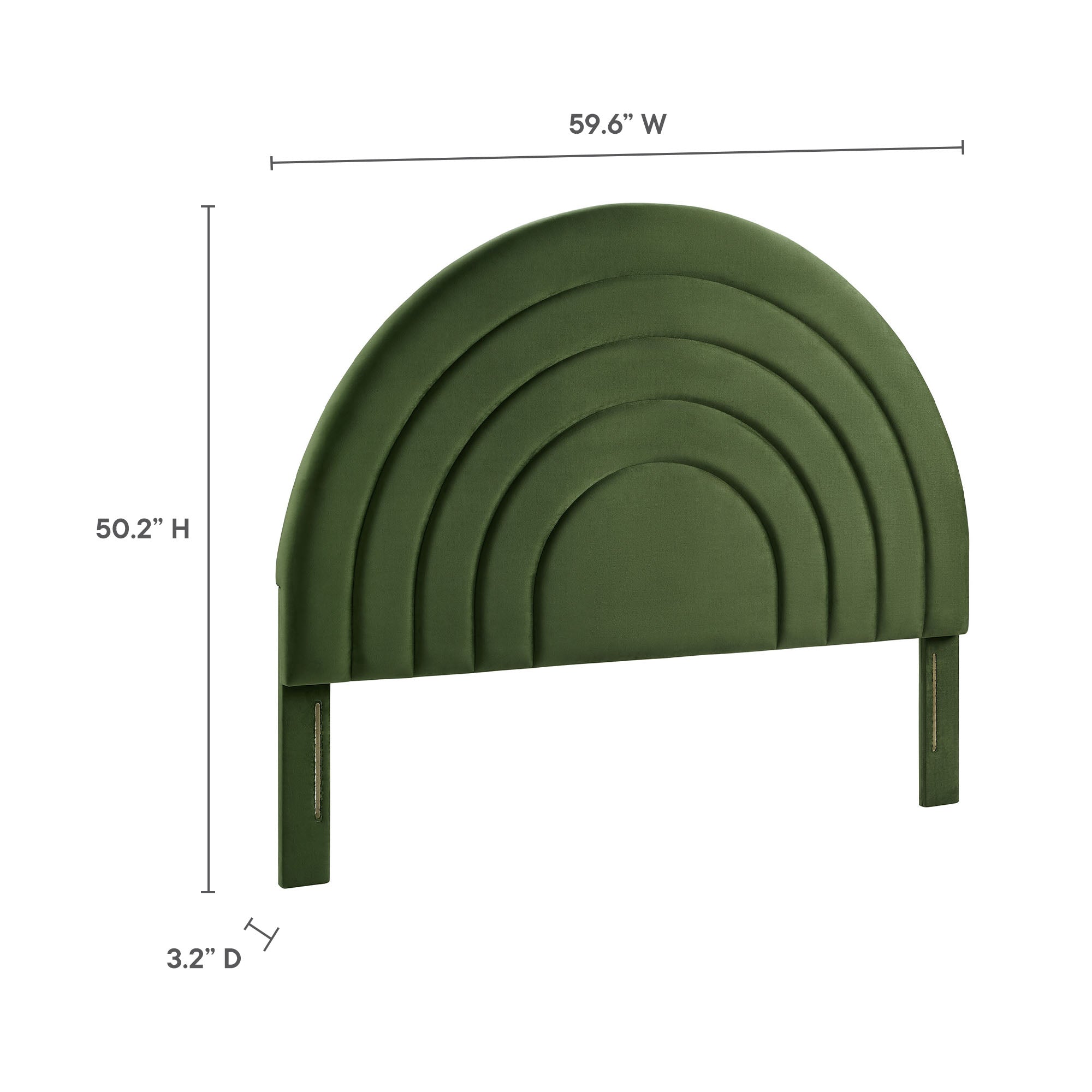 Solana Arched Performance Velvet Full Headboard by Modway - Best Buy Furniture