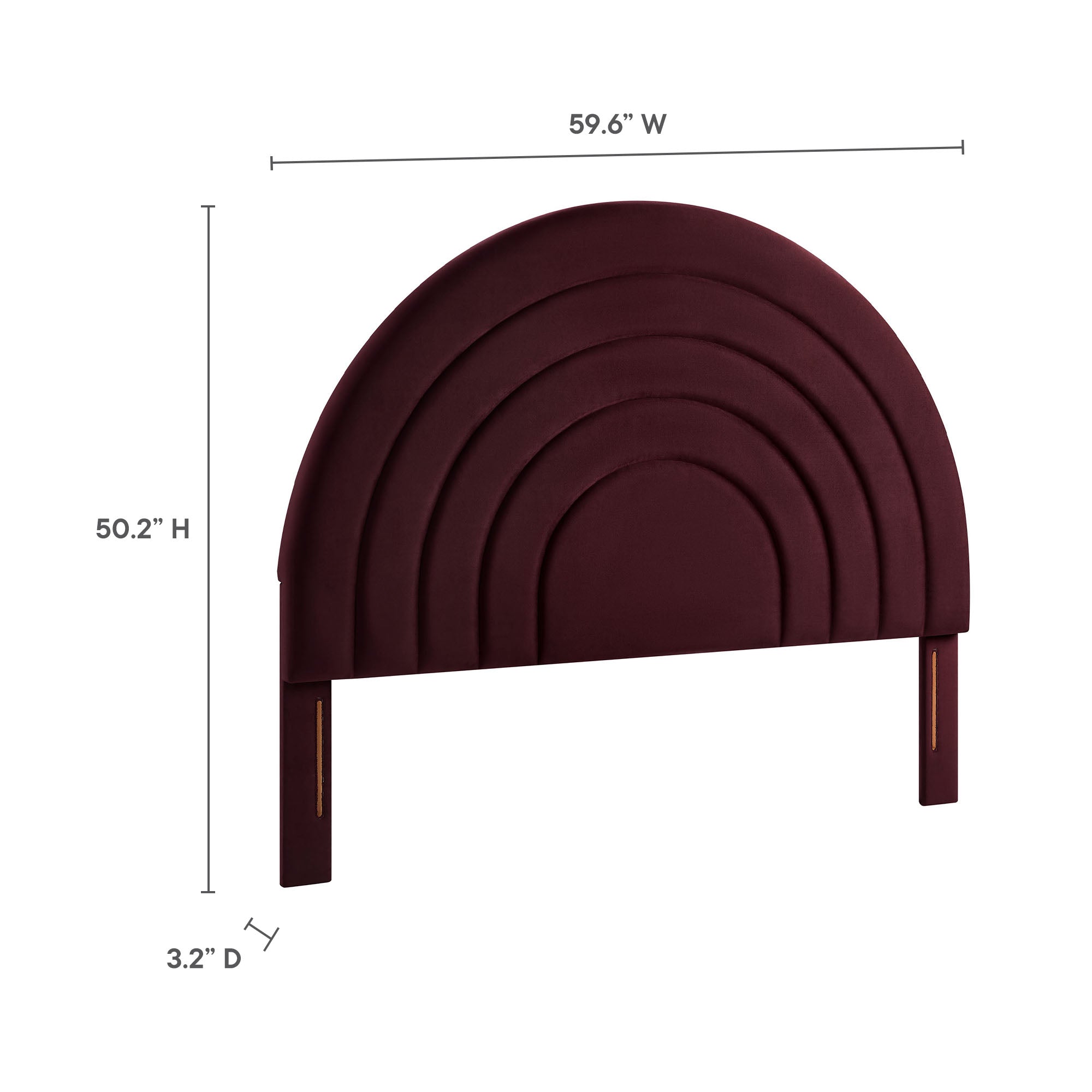 Solana Arched Performance Velvet Full Headboard by Modway - Best Buy Furniture