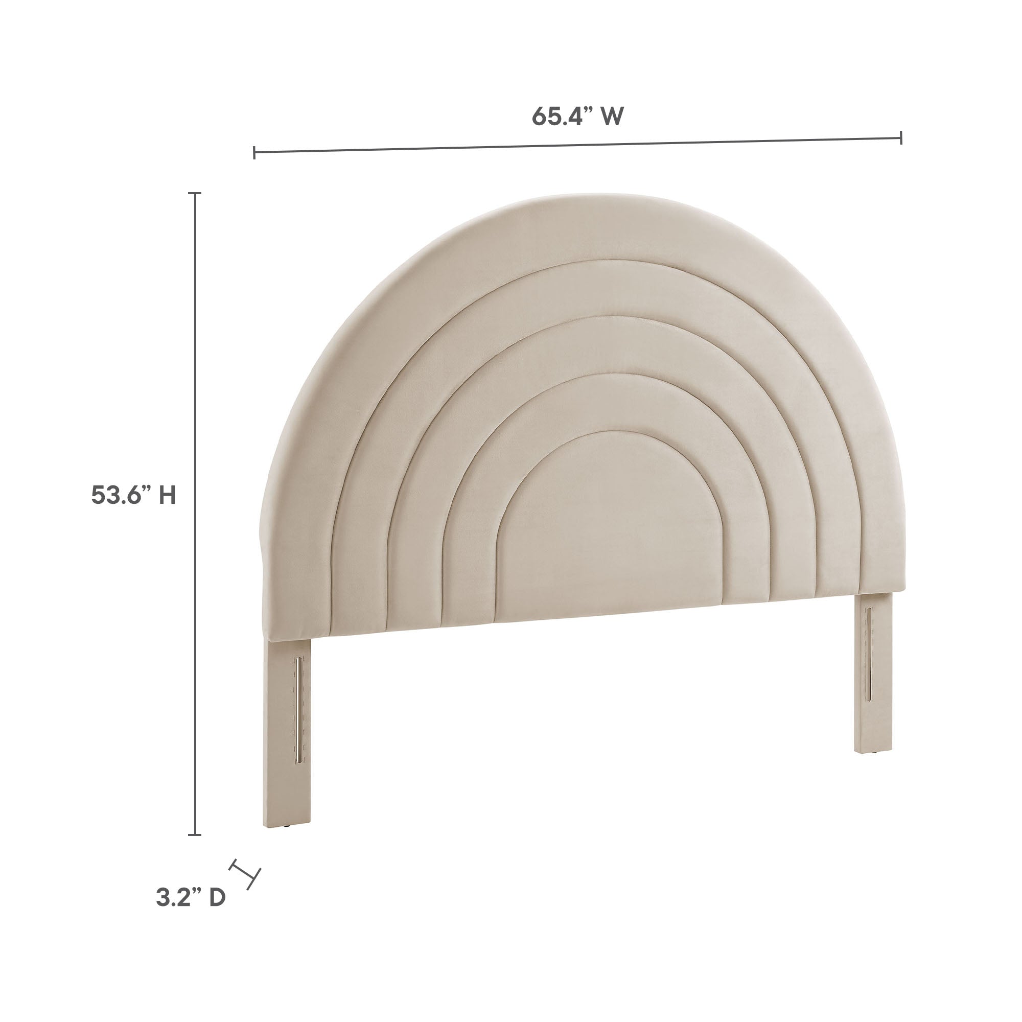 Solana Arched Performance Velvet Queen Headboard by Modway - Best Buy Furniture