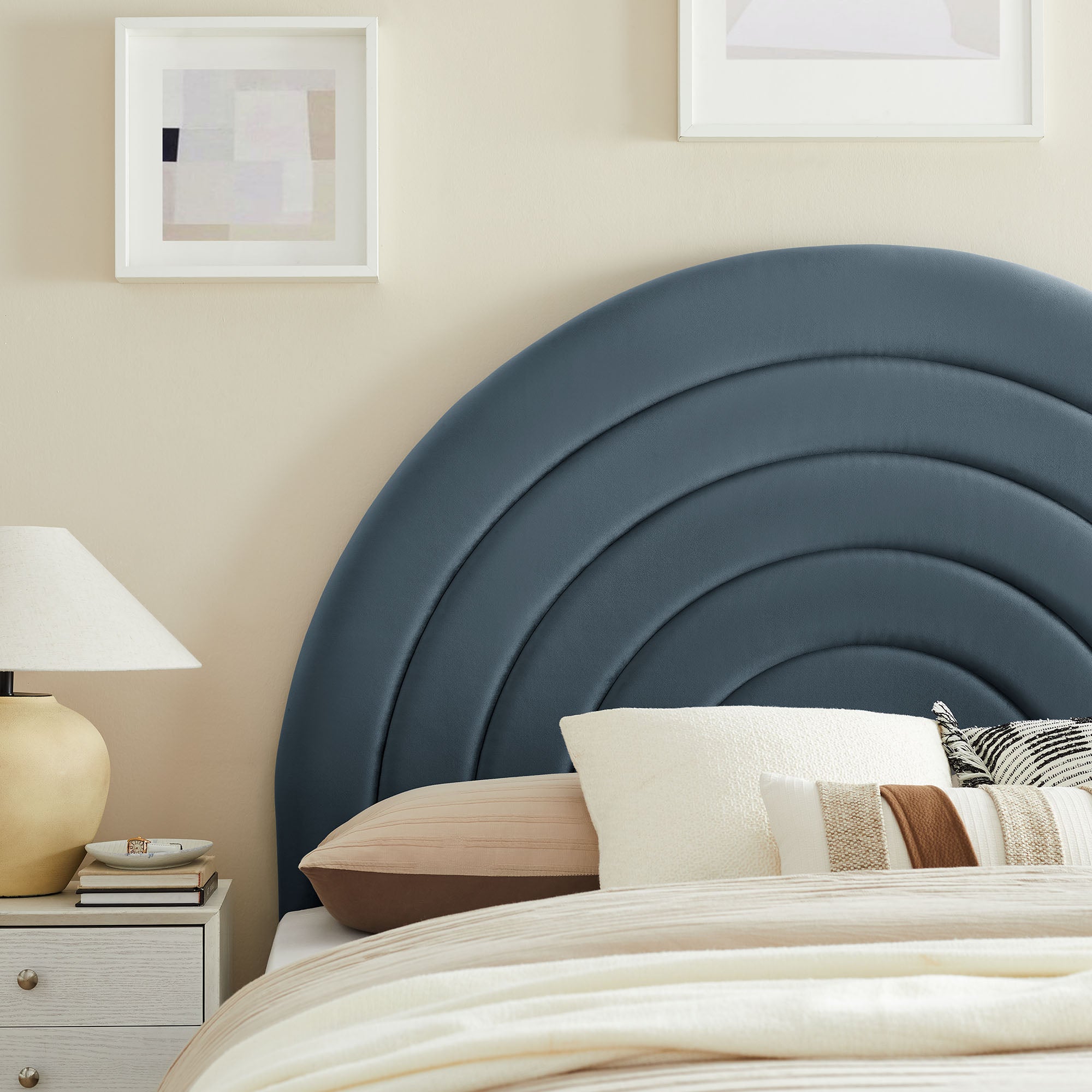 Solana Arched Performance Velvet Queen Headboard by Modway - Best Buy Furniture