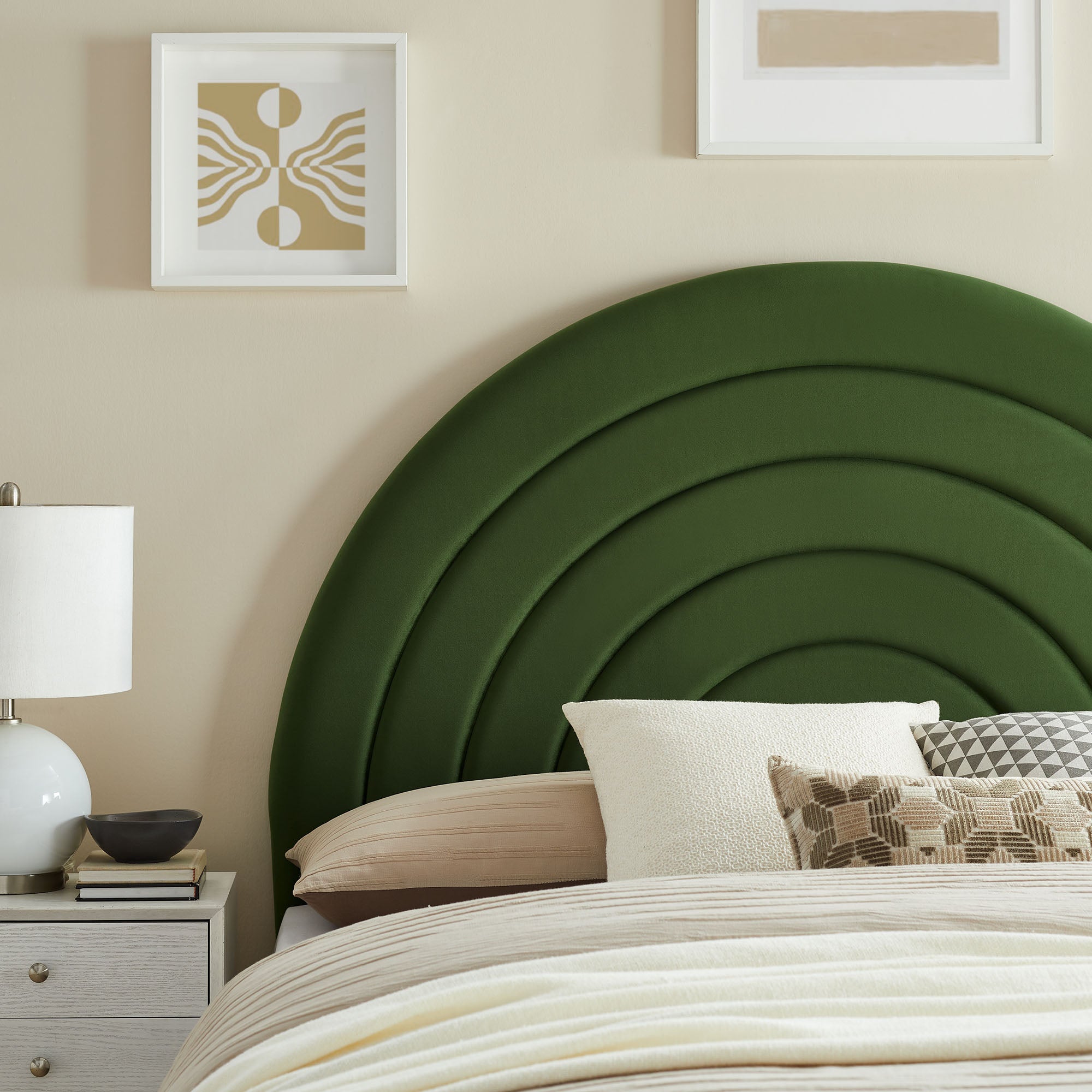 Solana Arched Performance Velvet Queen Headboard by Modway - Best Buy Furniture