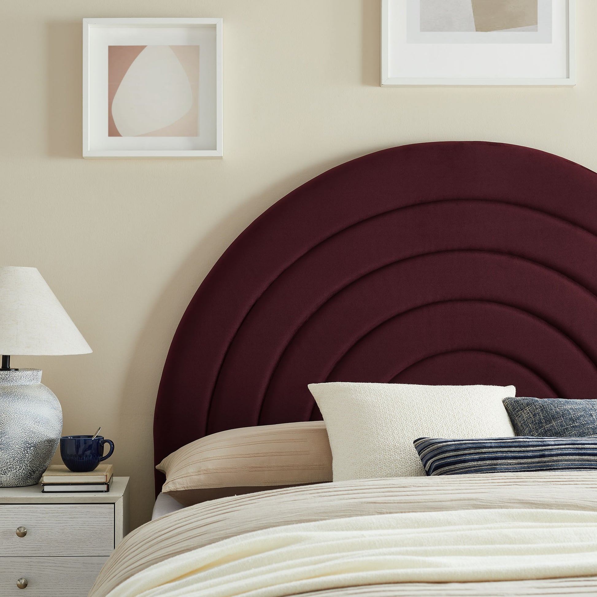 Solana Arched Performance Velvet Queen Headboard by Modway - Best Buy Furniture