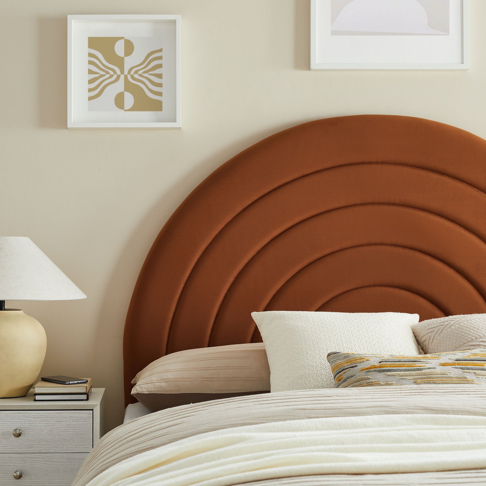 Solana Arched Performance Velvet Queen Headboard by Modway - Best Buy Furniture