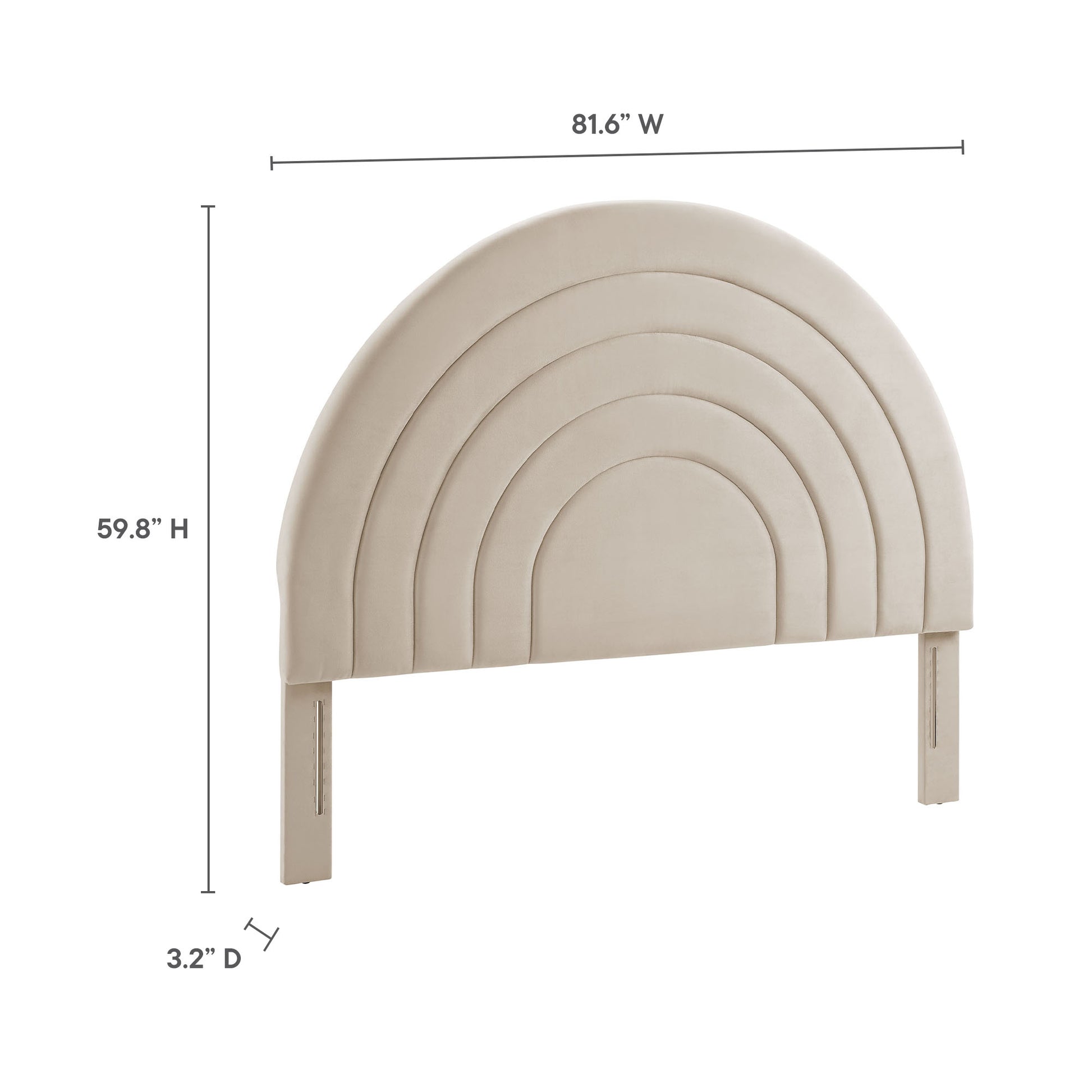 Solana Arched Performance Velvet King Headboard by Modway - Best Buy Furniture