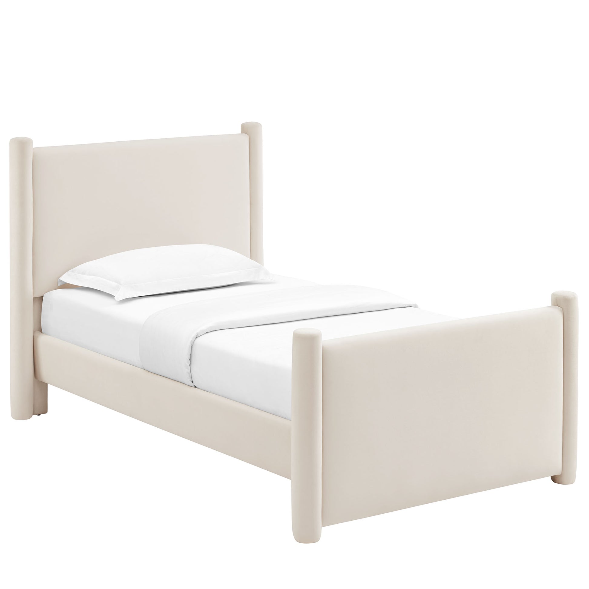 Rael Performance Velvet Twin Platform Bed by Modway - Best Buy Furniture