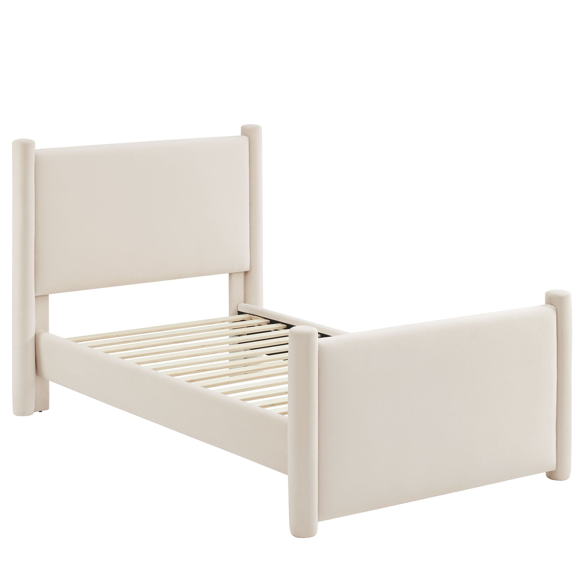 Rael Performance Velvet Twin Platform Bed by Modway - Best Buy Furniture